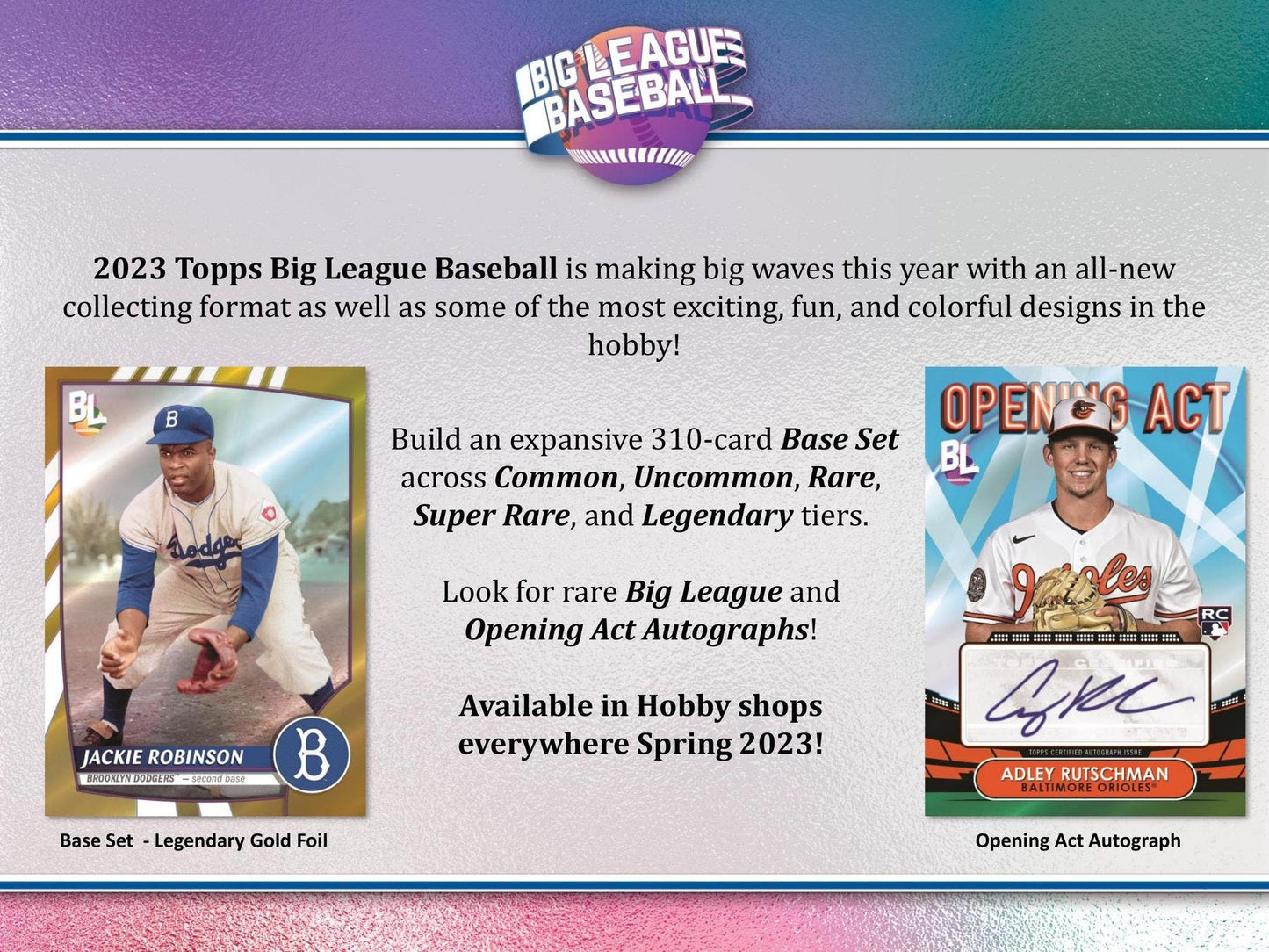 2023 Topps Big League Baseball Hobby Box - Columbia Hobby - Sports Card Boxes - Toploaders - Card Savers