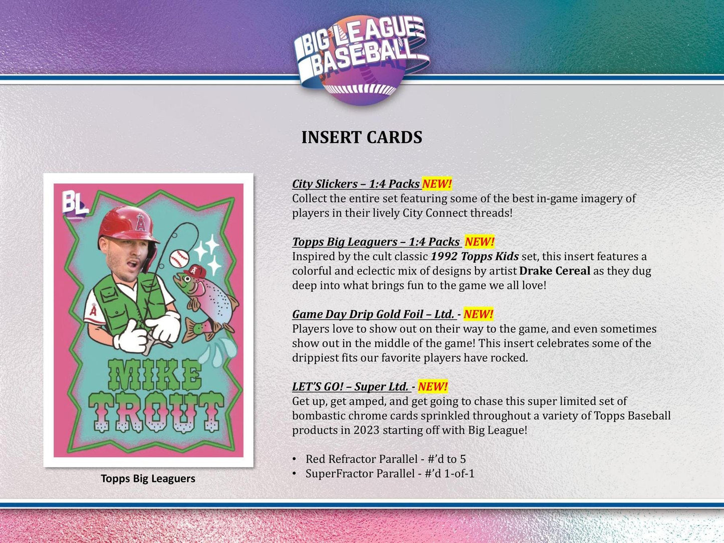 2023 Topps Big League Baseball Hobby Box - Columbia Hobby - Sports Card Boxes - Toploaders - Card Savers