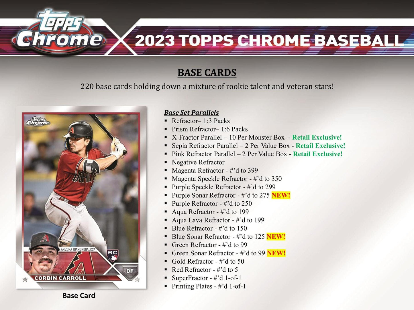 2023 Topps Chrome Baseball 8 - Pack Blaster Box - Columbia Hobby - Sports Card Boxes - Toploaders - Card Savers