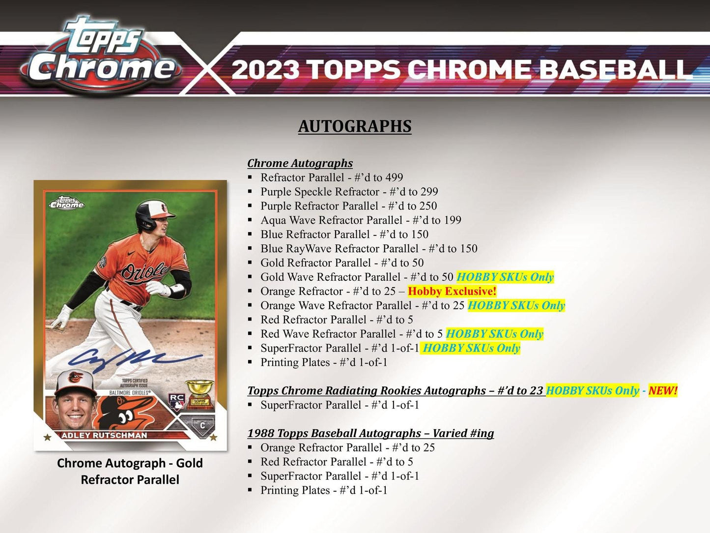 2023 Topps Chrome Baseball Hobby Box - Columbia Hobby - Sports Card Boxes - Toploaders - Card Savers