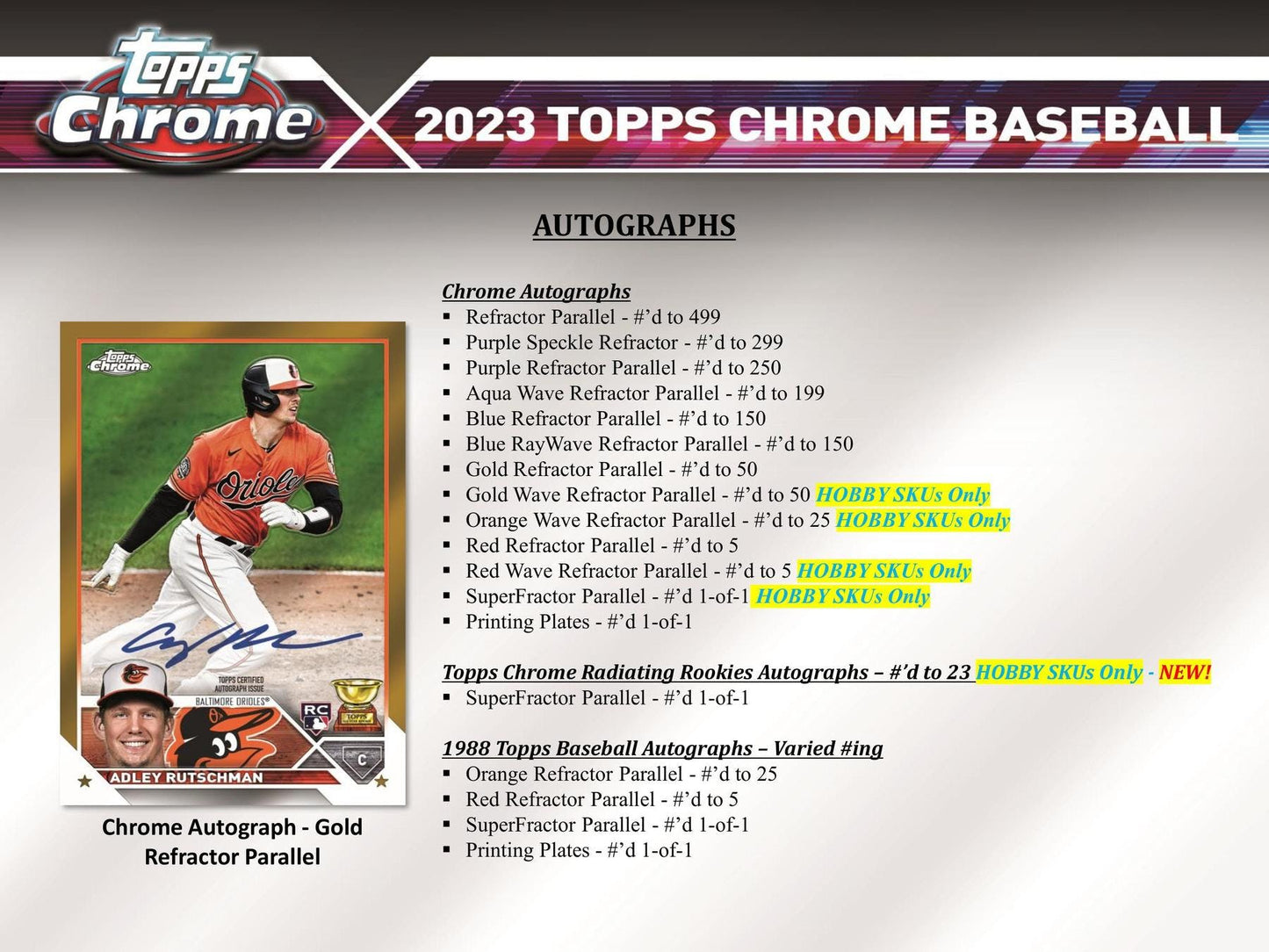 2023 Topps Chrome Baseball Hobby Jumbo Box - Columbia Hobby - Sports Card Boxes - Toploaders - Card Savers