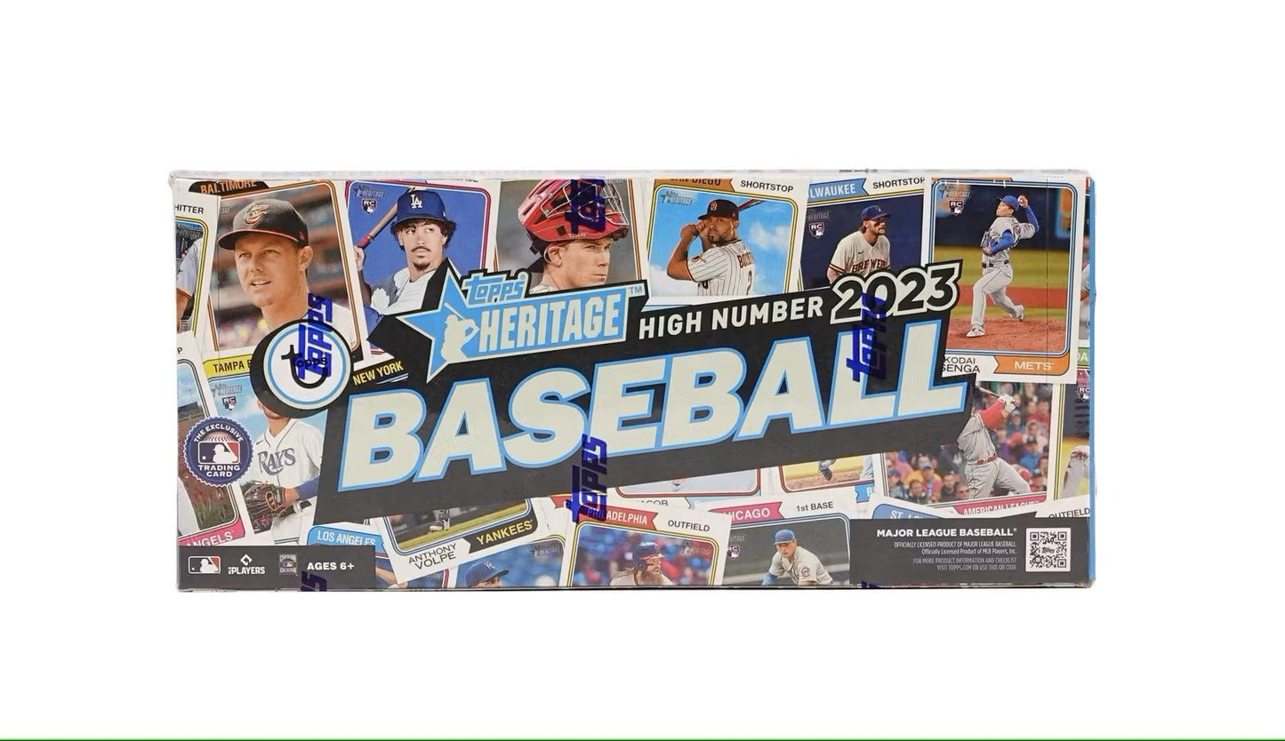 2023 Topps Heritage High Number Baseball Hobby Box - Columbia Hobby - Sports Card Boxes - Toploaders - Card Savers