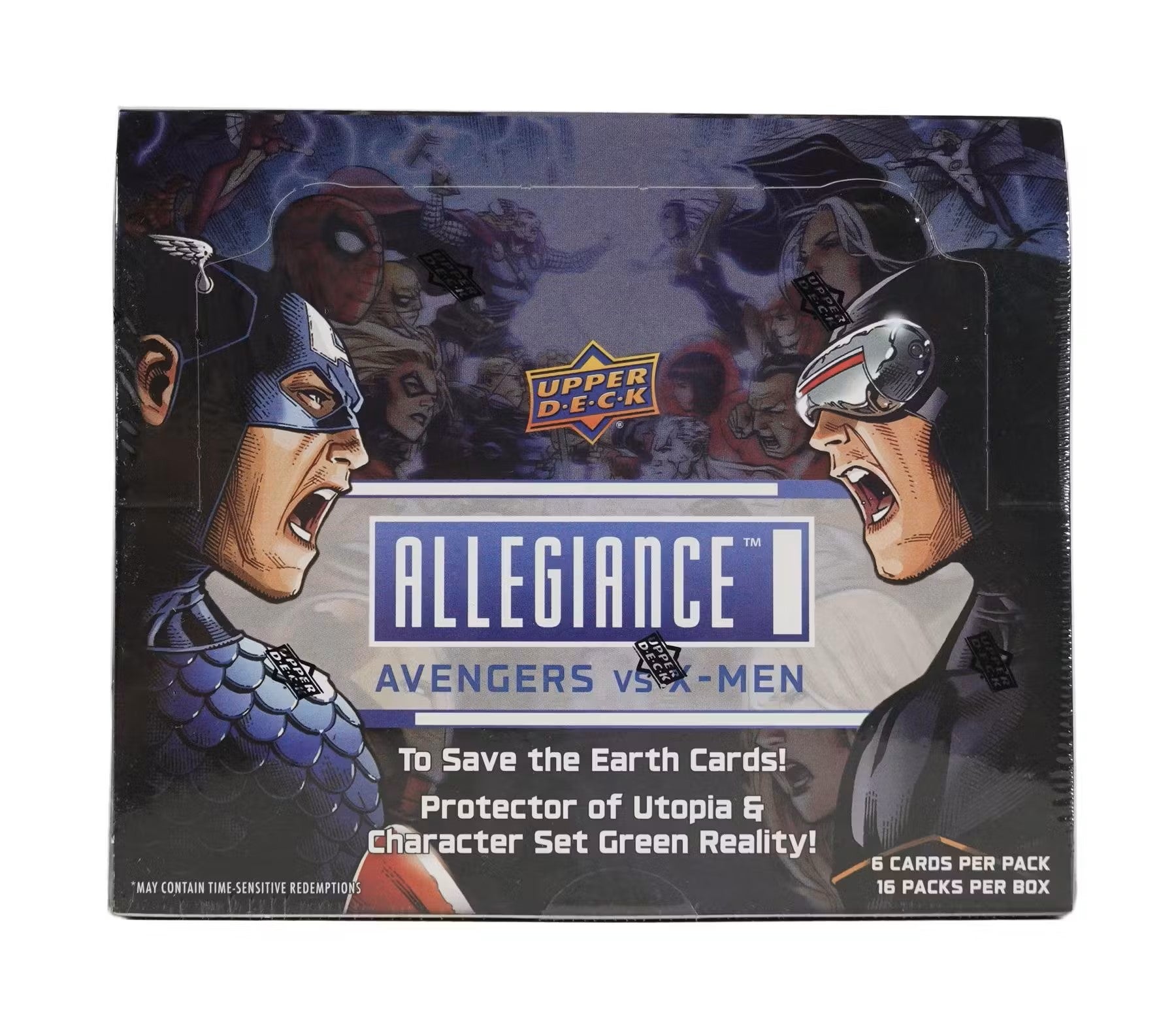 2023 Upper Deck Marvel Allegiance: Avengers VS X - Men Hobby Box - Columbia Hobby - Sports Card Boxes - Toploaders - Card Savers