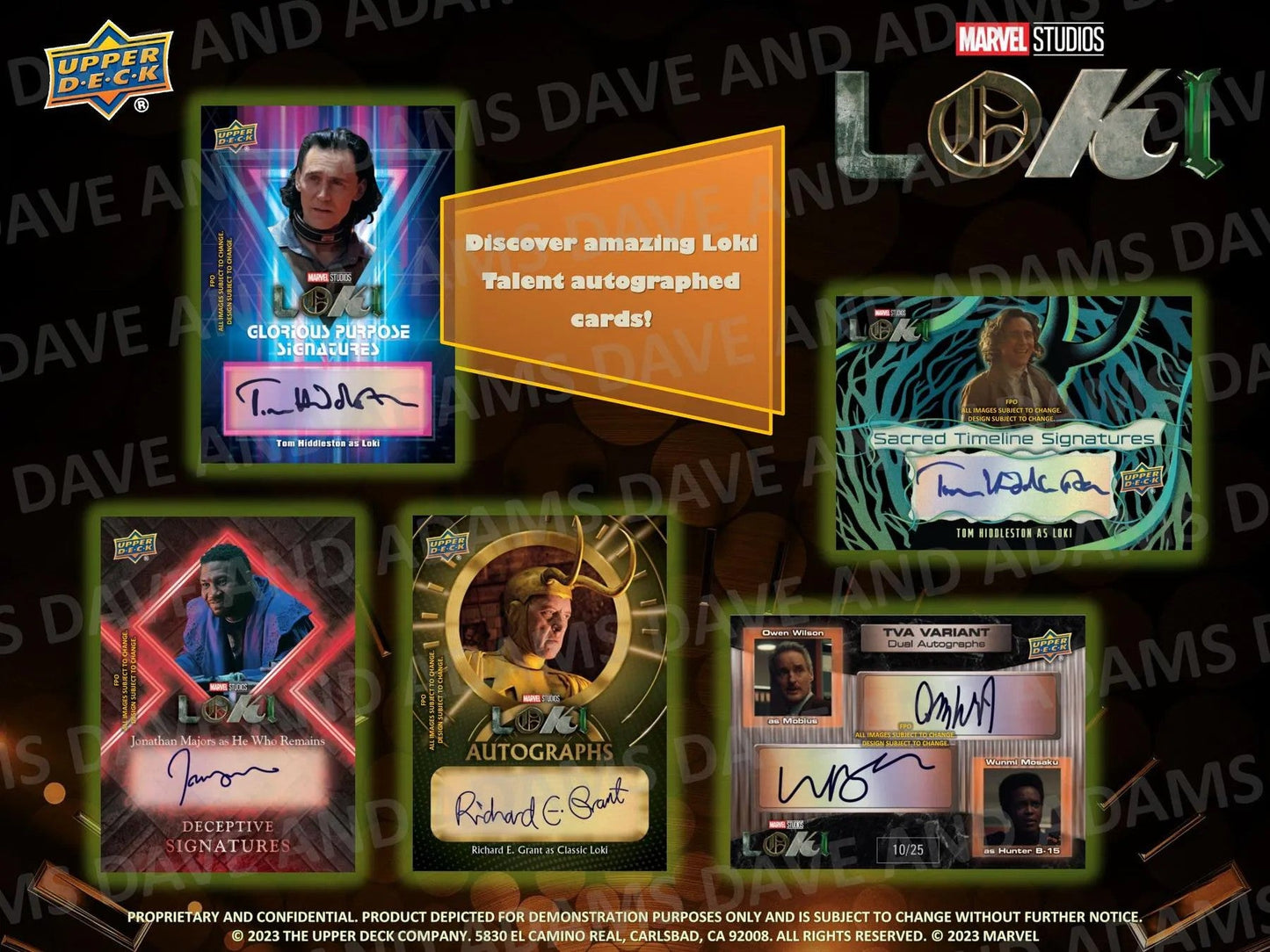 2023 Upper Deck Marvel Studios Loki Hobby Box - Columbia Hobby - Sports Card Boxes - Toploaders - Card Savers