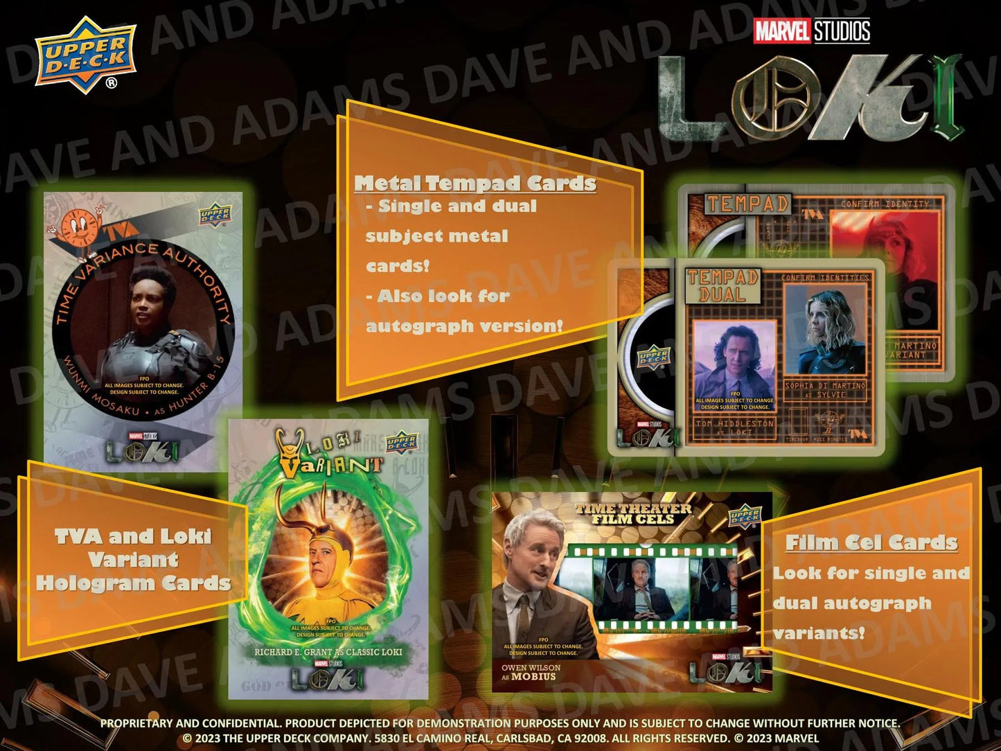 2023 Upper Deck Marvel Studios Loki Hobby Box - Columbia Hobby - Sports Card Boxes - Toploaders - Card Savers