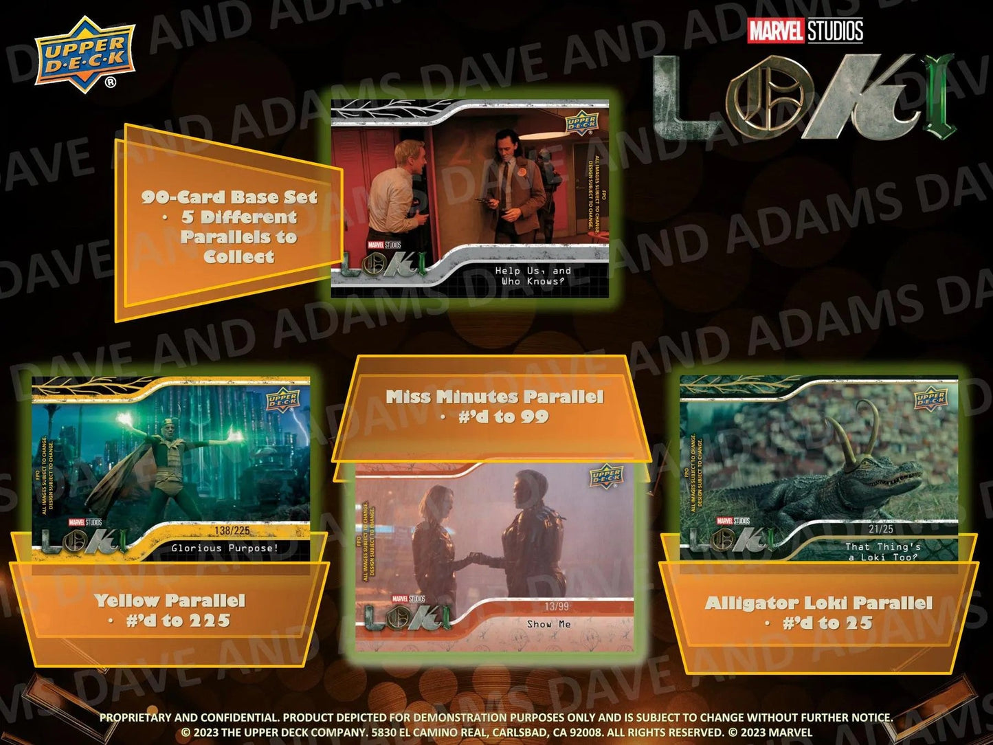 2023 Upper Deck Marvel Studios Loki Hobby Box - Columbia Hobby - Sports Card Boxes - Toploaders - Card Savers