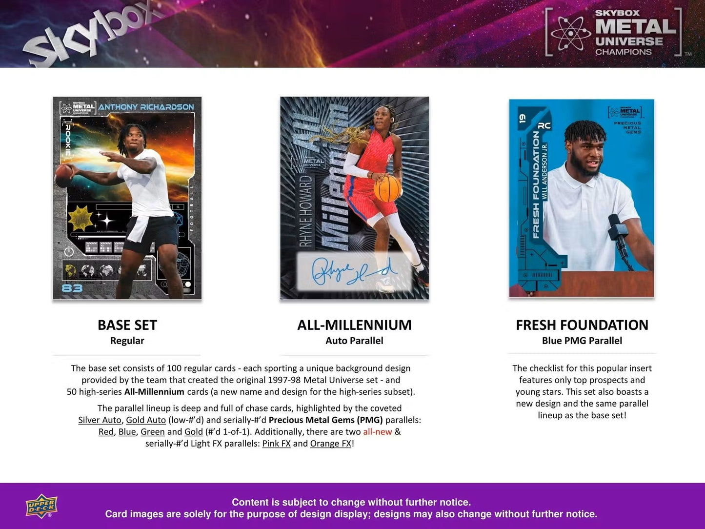 2023 Upper Deck Skybox Metal Universe Champions Hobby Box - Columbia Hobby - Sports Card Boxes - Toploaders - Card Savers