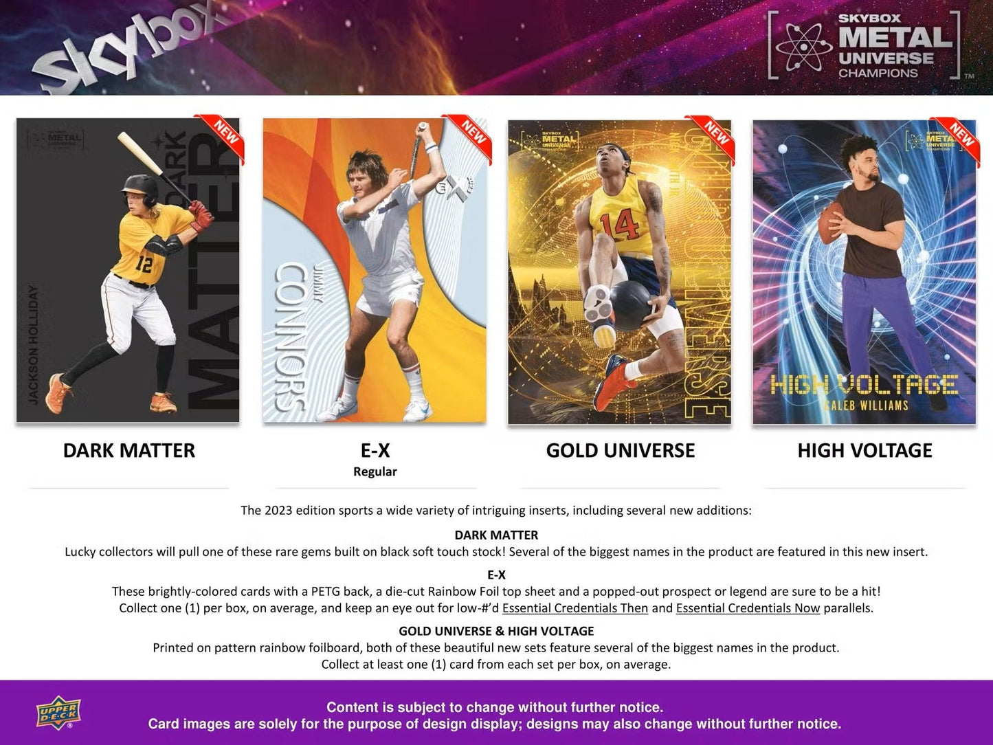 2023 Upper Deck Skybox Metal Universe Champions Hobby Box - Columbia Hobby - Sports Card Boxes - Toploaders - Card Savers