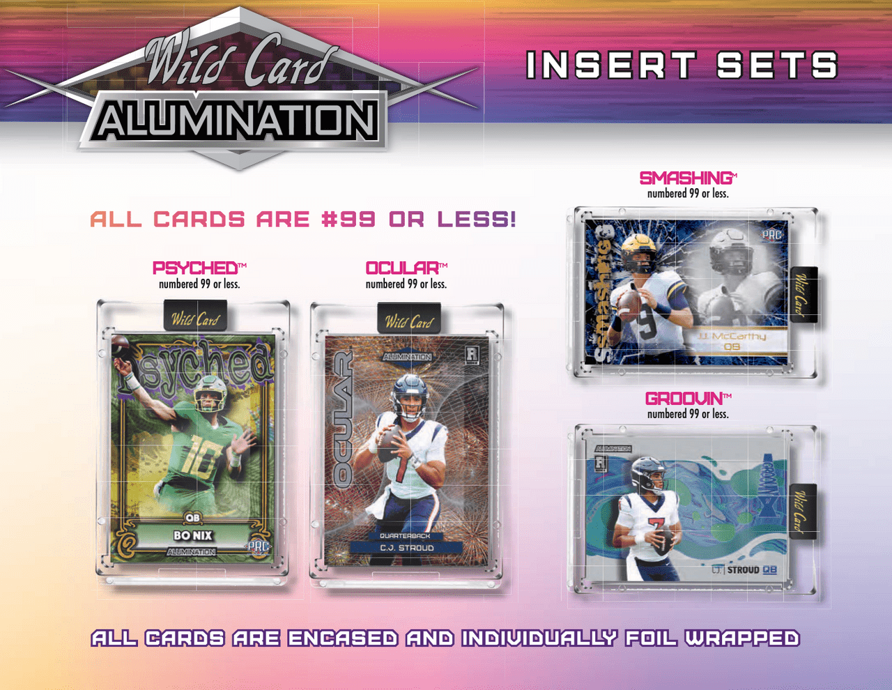2023 Wild Card Alumination Special Rookie & Insert Edition Football Hobby Box - Columbia Hobby - Sports Card Boxes - Toploaders - Card Savers