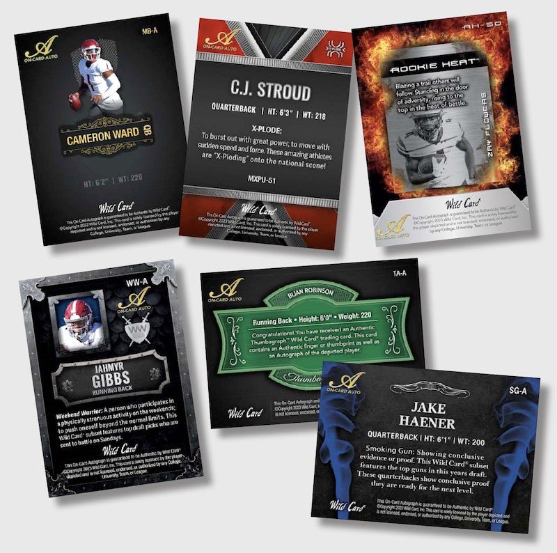 2023 Wild Card Matte Football Premium Edition Hobby Box - Columbia Hobby - Sports Card Boxes - Toploaders - Card Savers