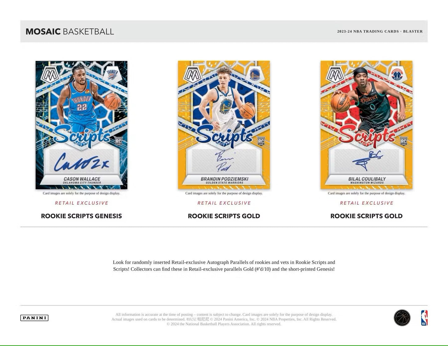 2023/24 Panini Mosaic Basketball 6 - Pack Blaster Box - Columbia Hobby - Sports Card Boxes - Toploaders - Card Savers