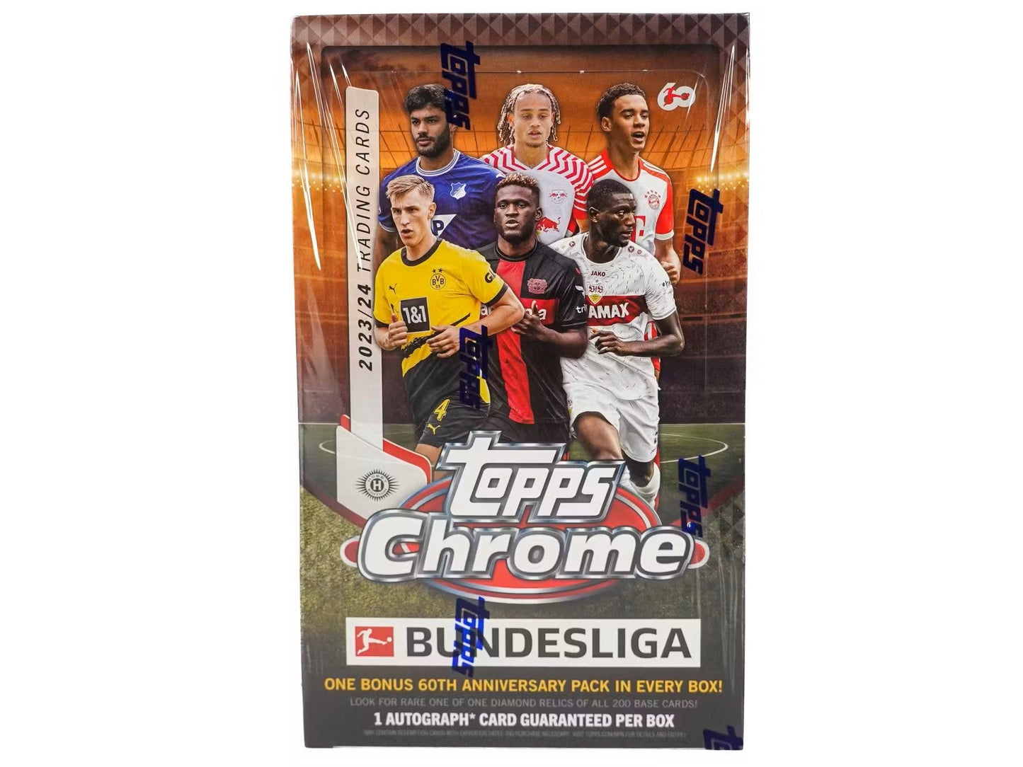 2023/24 Topps Chrome Bundesliga Soccer Hobby Box - Columbia Hobby - Sports Card Boxes - Toploaders - Card Savers