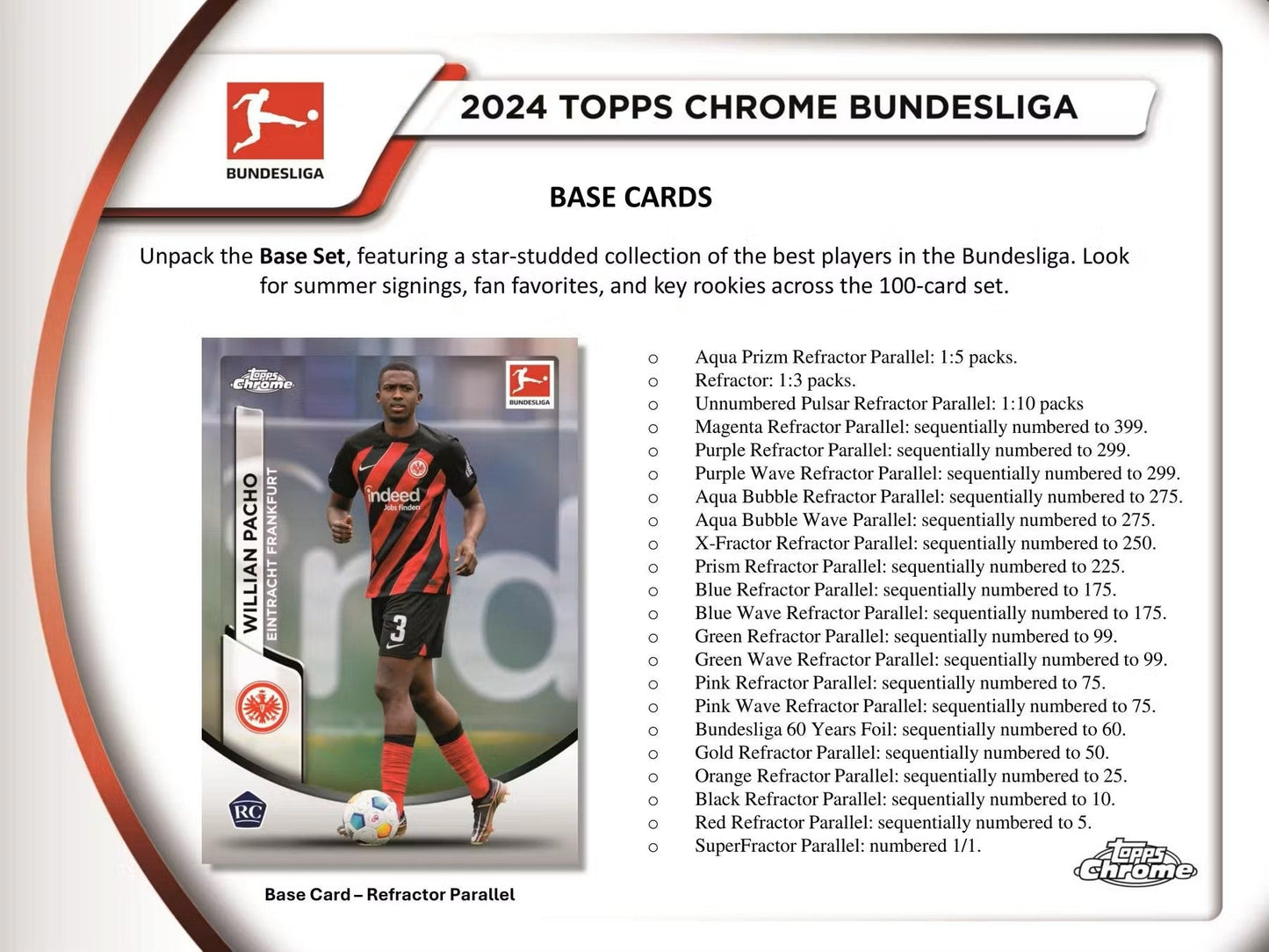 2023/24 Topps Chrome Bundesliga Soccer Hobby Box - Columbia Hobby - Sports Card Boxes - Toploaders - Card Savers