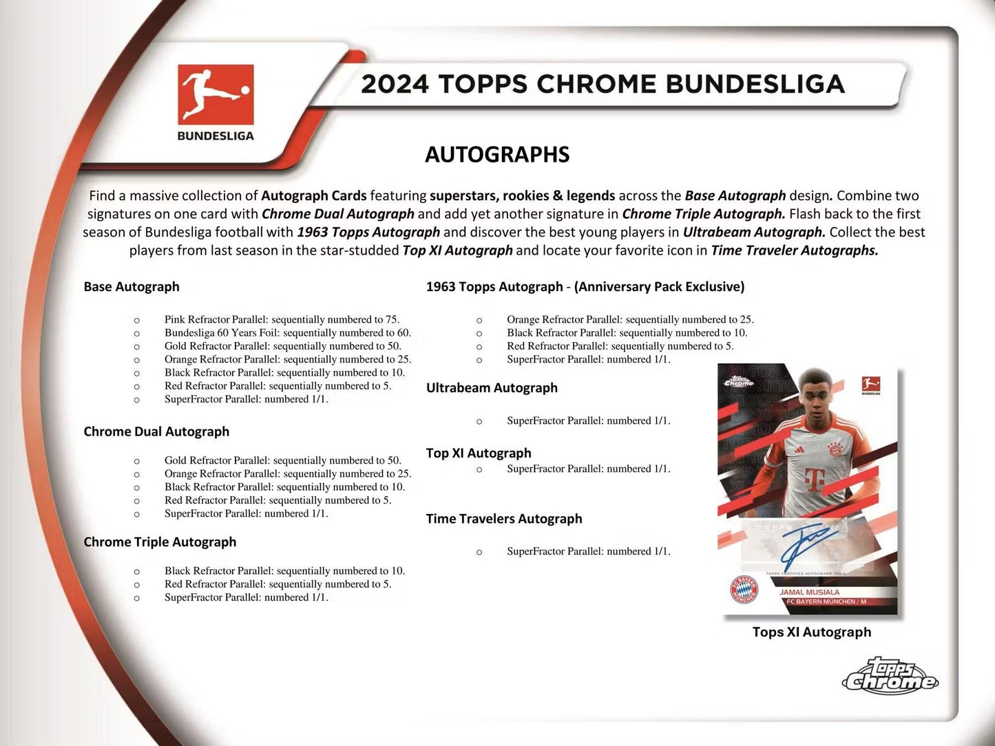 2023/24 Topps Chrome Bundesliga Soccer Hobby Box - Columbia Hobby - Sports Card Boxes - Toploaders - Card Savers
