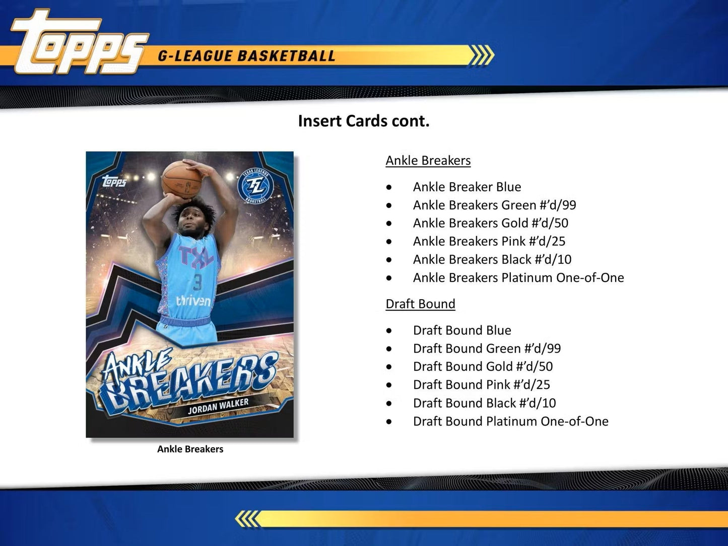 2023/24 Topps G - League Basketball Hobby Box - Columbia Hobby - Sports Card Boxes - Toploaders - Card Savers