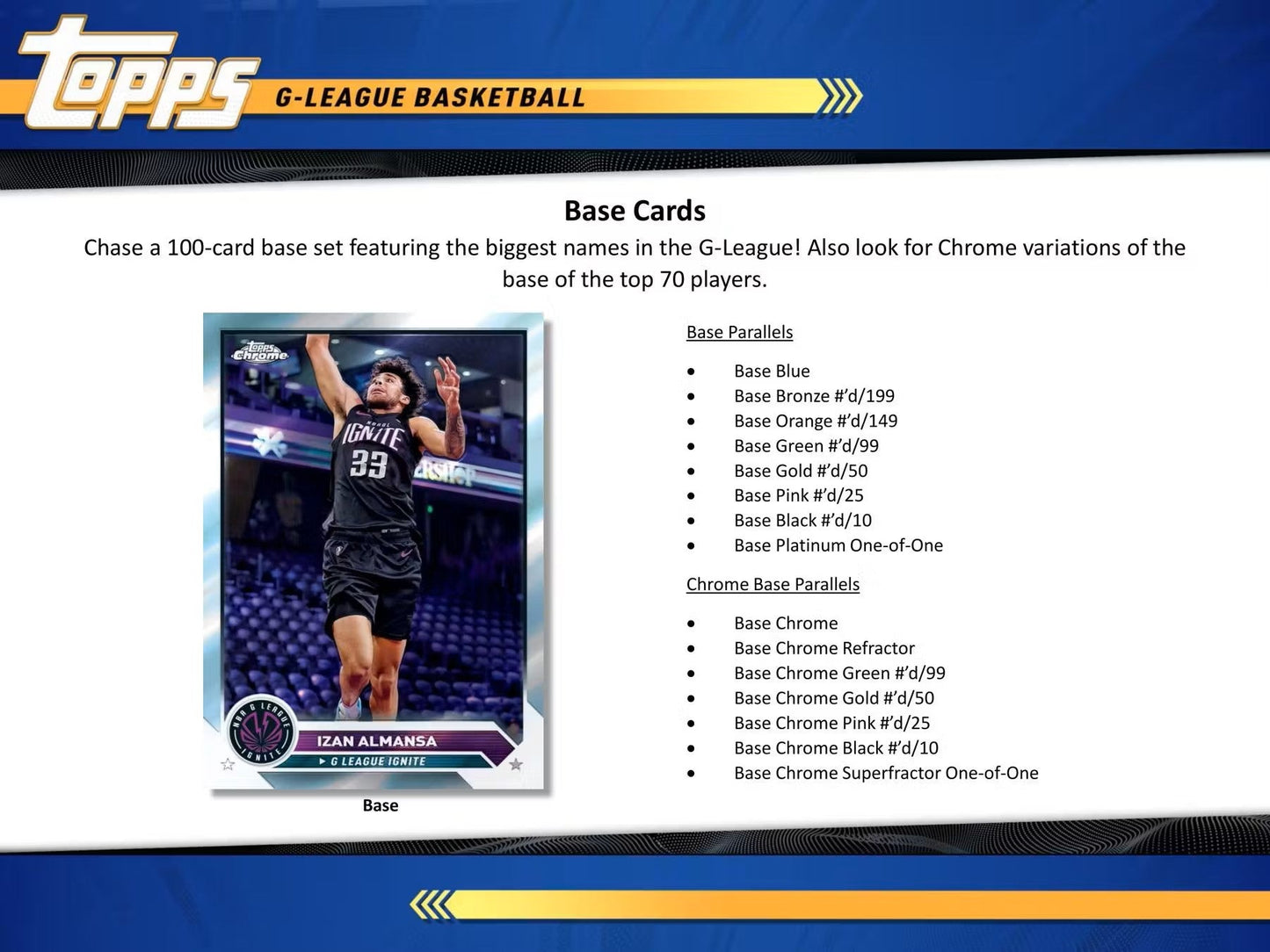 2023/24 Topps G - League Basketball Hobby Box - Columbia Hobby - Sports Card Boxes - Toploaders - Card Savers
