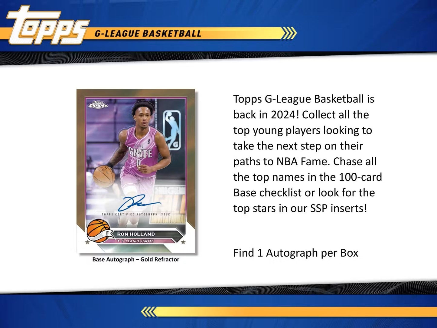 2023/24 Topps G - League Basketball Hobby Box - Columbia Hobby - Sports Card Boxes - Toploaders - Card Savers