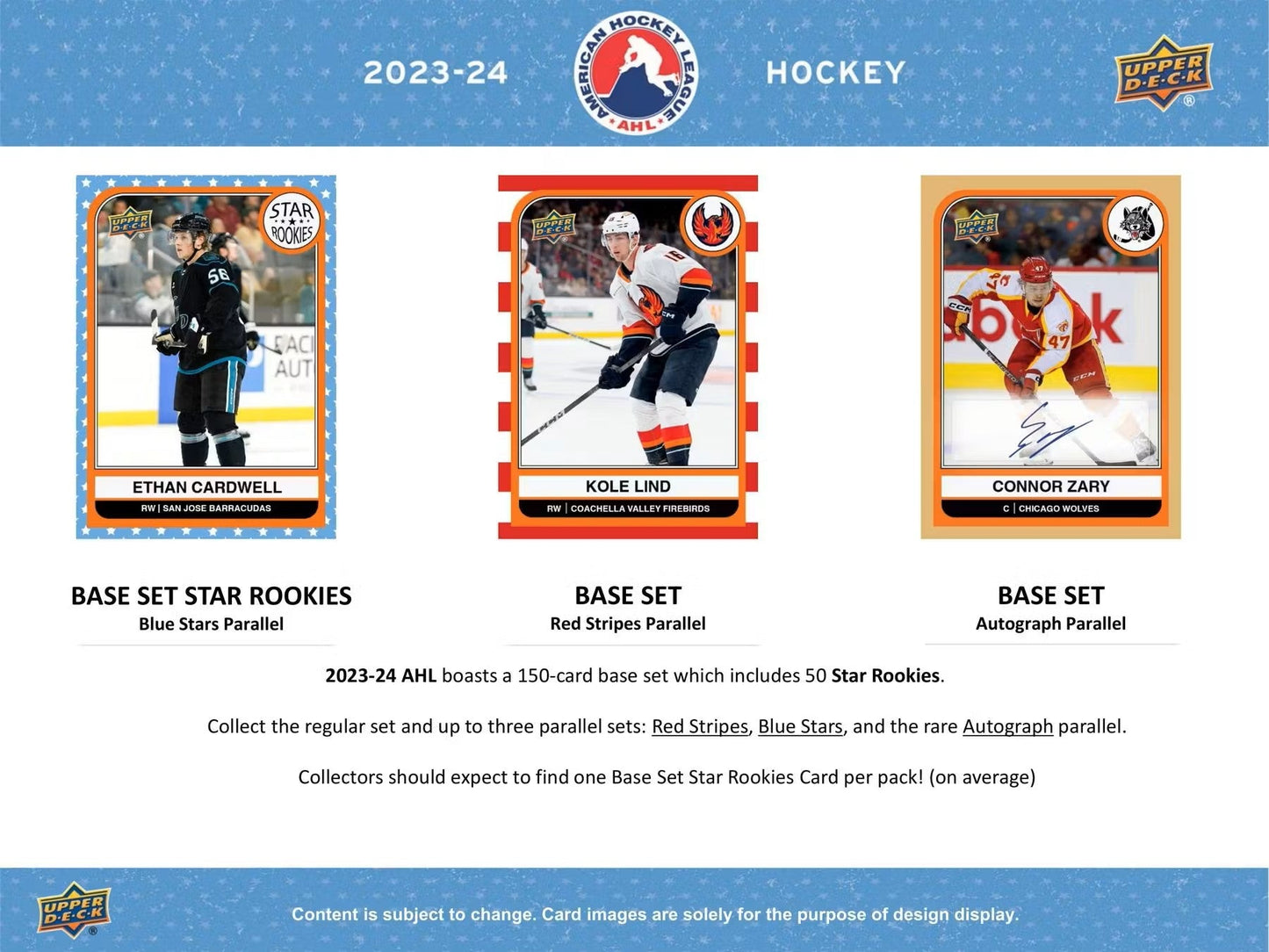2023/24 Upper Deck AHL Hockey Hobby Box - Columbia Hobby - Sports Card Boxes - Toploaders - Card Savers
