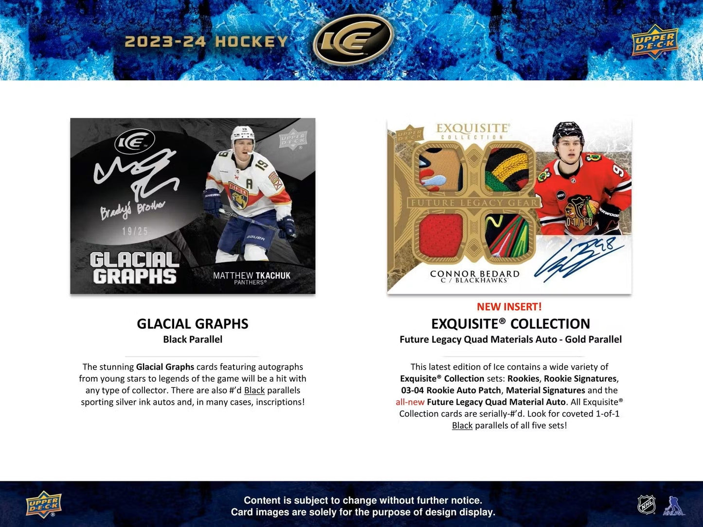 2023/24 Upper Deck Ice Hockey Hobby Box - Columbia Hobby - Sports Card Boxes - Toploaders - Card Savers