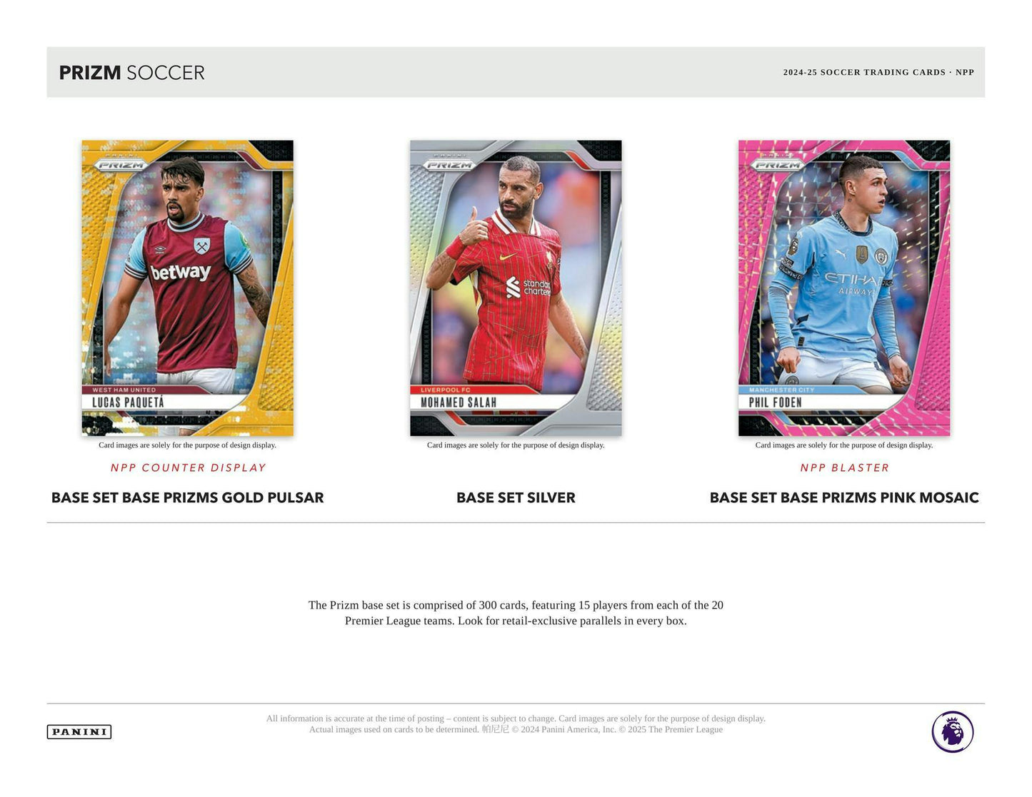 2024 - 25 Panini Prizm Premier League EPL Soccer 6 - Pack Blaster Box (Pink Mosaic Prizms!) - Columbia Hobby - Sports Card Boxes - Toploaders - Card Savers