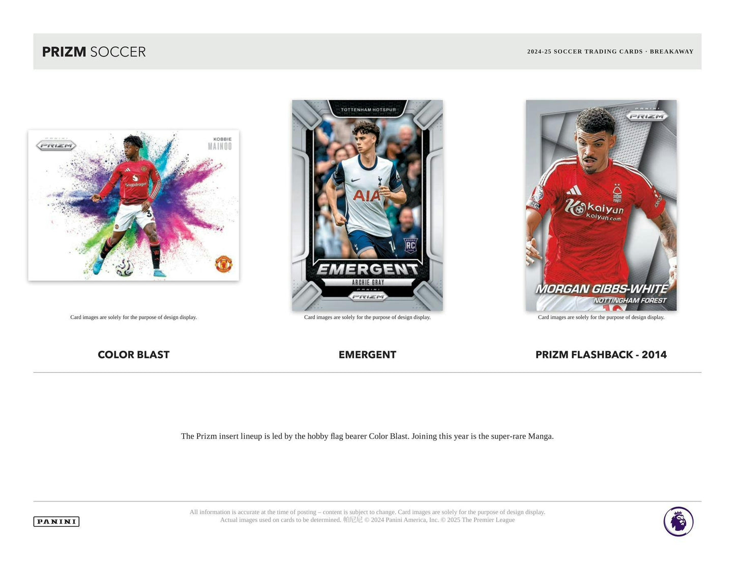 2024 - 25 Panini Prizm Premier League EPL Soccer Breakaway Box - Columbia Hobby - Sports Card Boxes - Toploaders - Card Savers