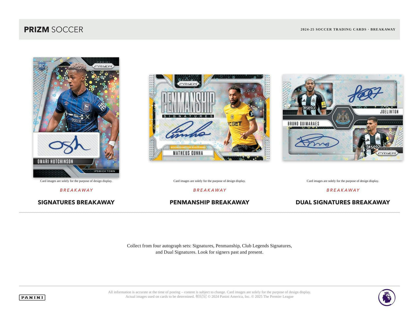 2024 - 25 Panini Prizm Premier League EPL Soccer Breakaway Box - Columbia Hobby - Sports Card Boxes - Toploaders - Card Savers