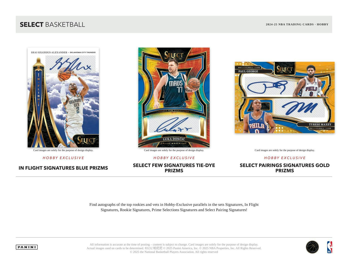 2024 - 25 Panini Select Basketball Hobby Box - Columbia Hobby - Sports Card Boxes - Toploaders - Card Savers