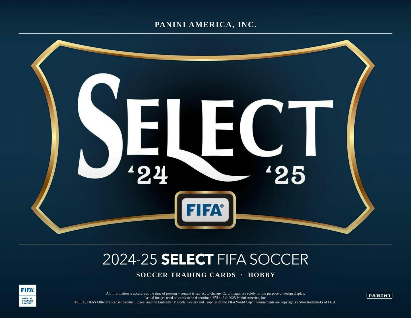 2024 - 25 Panini Select FIFA Soccer Hobby Box - Columbia Hobby - Sports Card Boxes - Toploaders - Card Savers