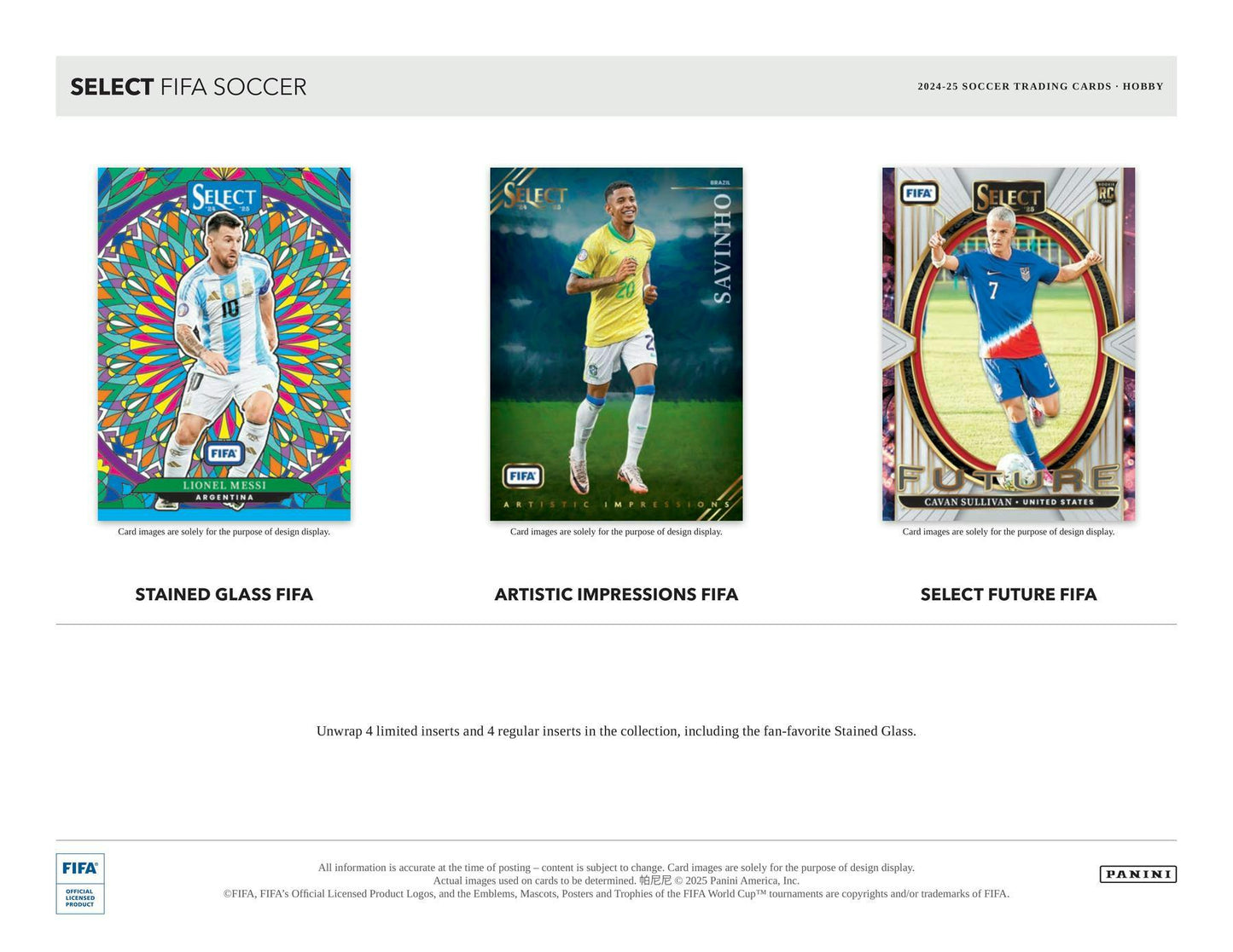 2024 - 25 Panini Select FIFA Soccer Hobby Box - Columbia Hobby - Sports Card Boxes - Toploaders - Card Savers