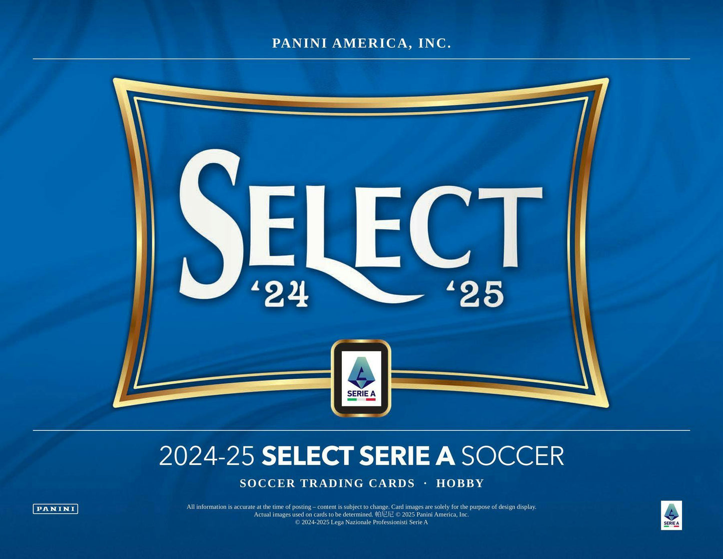 2024 - 25 Panini Select Serie A Soccer Hobby Box - Columbia Hobby - Sports Card Boxes - Toploaders - Card Savers