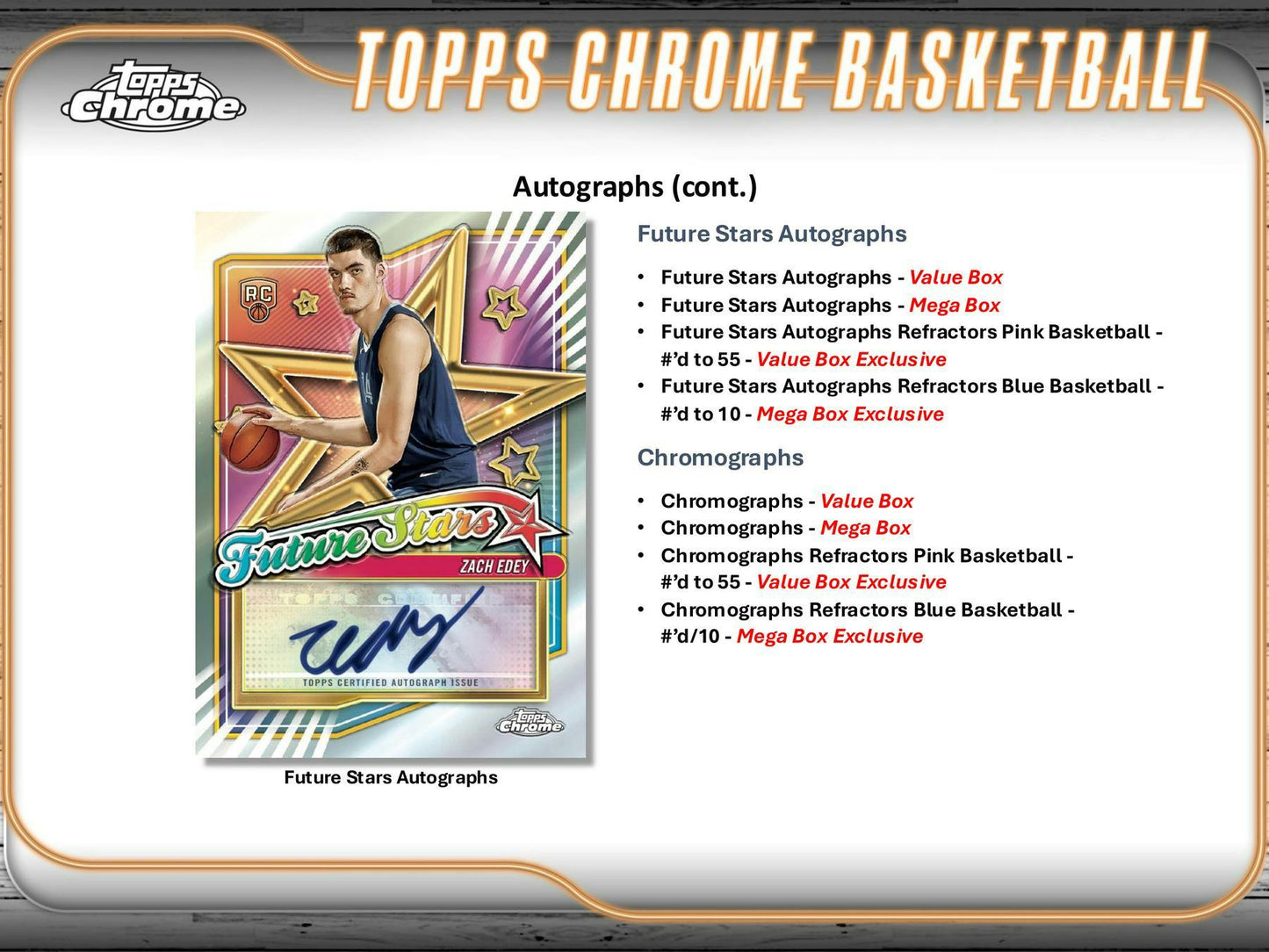 2024 - 25 Topps Chrome Basketball 8 - Pack Blaster Box - Columbia Hobby - Sports Card Boxes - Toploaders - Card Savers