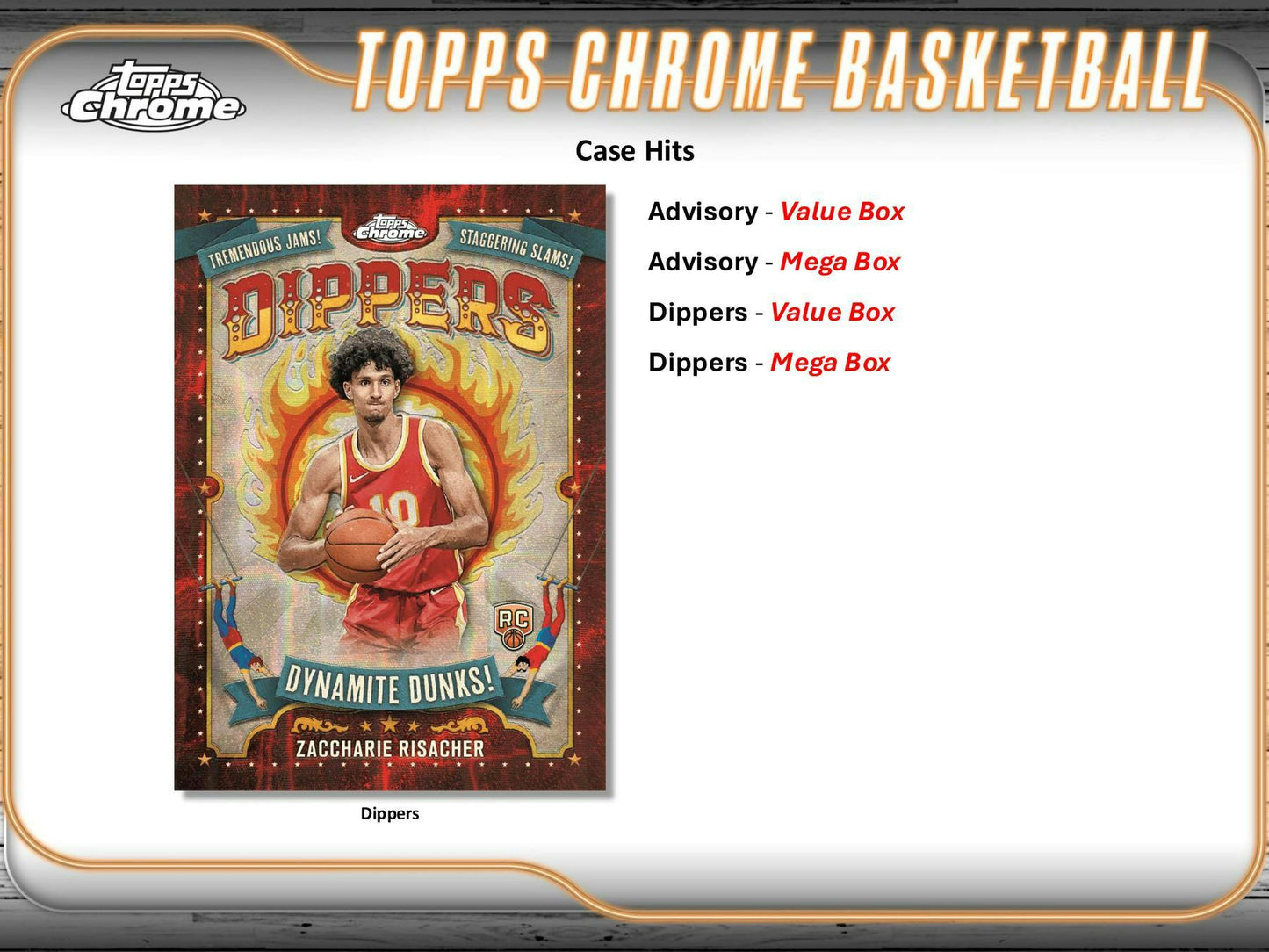 2024 - 25 Topps Chrome Basketball 8 - Pack Blaster Box - Columbia Hobby - Sports Card Boxes - Toploaders - Card Savers