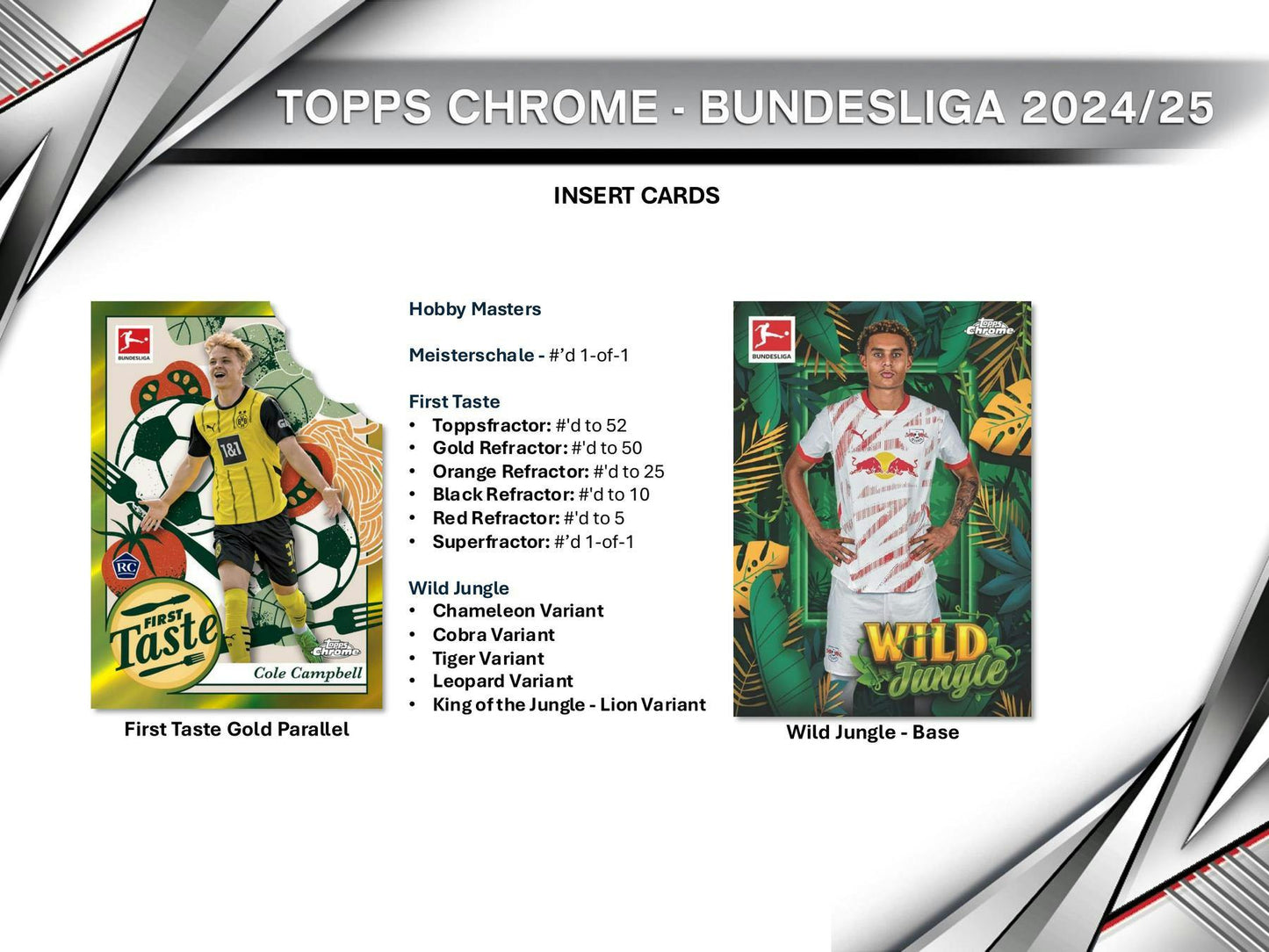 2024 - 25 Topps Chrome Bundesliga Hobby Box | Columbia Sports Cards & More - Columbia Hobby - Sports Card Boxes - Toploaders - Card Savers