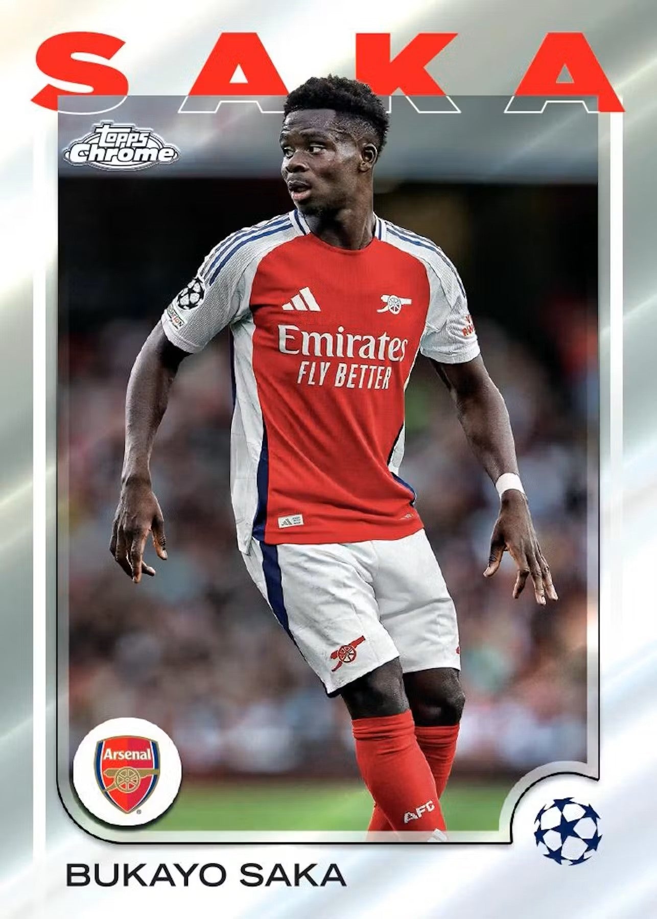 2024 - 25 Topps Chrome UEFA Club Competitions Soccer Hobby Box - Columbia Hobby - Sports Card Boxes - Toploaders - Card Savers