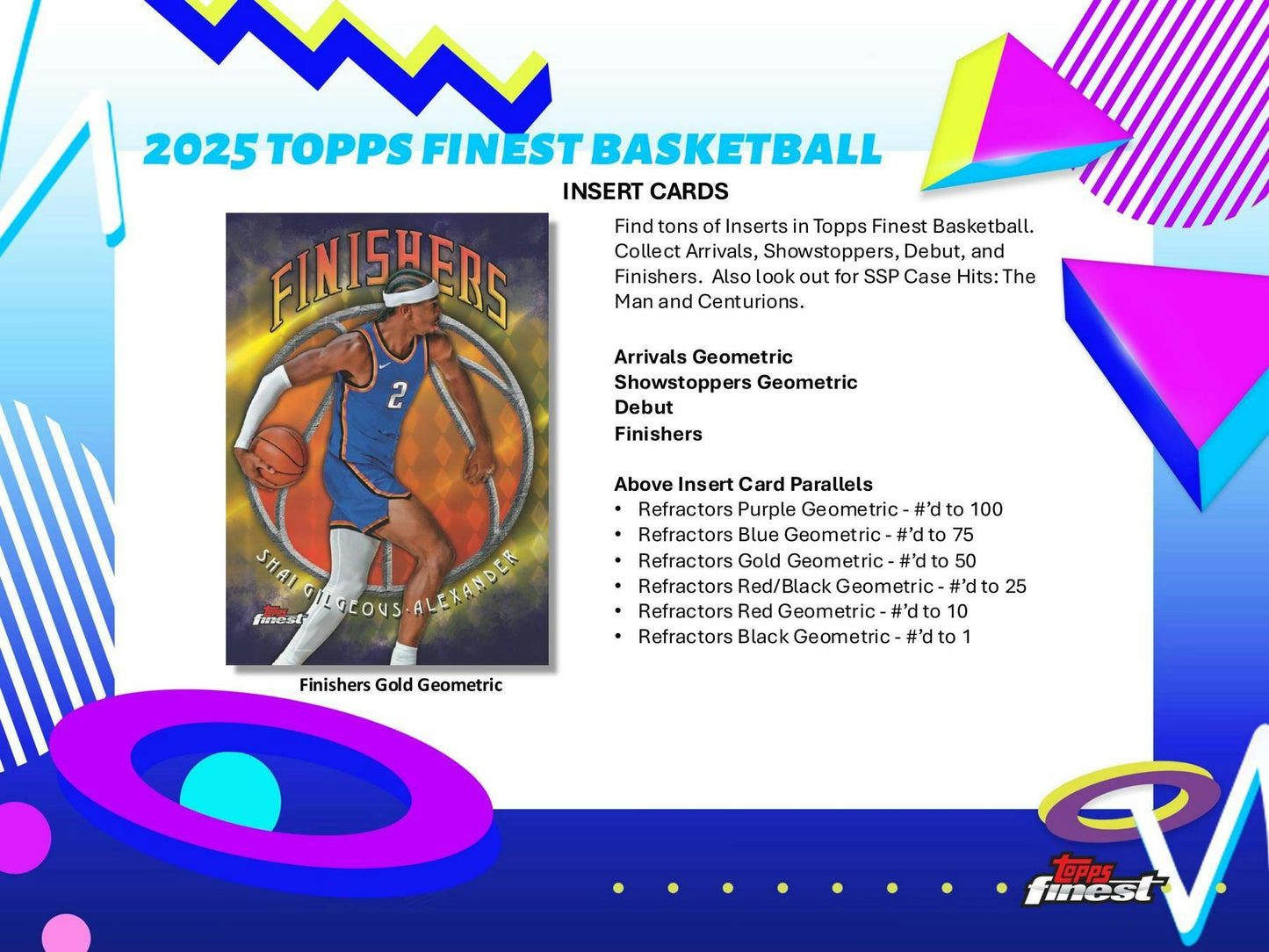 2024 - 25 Topps Finest Basketball Breaker Delight Box | Columbia Sports Cards - Columbia Hobby - Sports Card Boxes - Toploaders - Card Savers