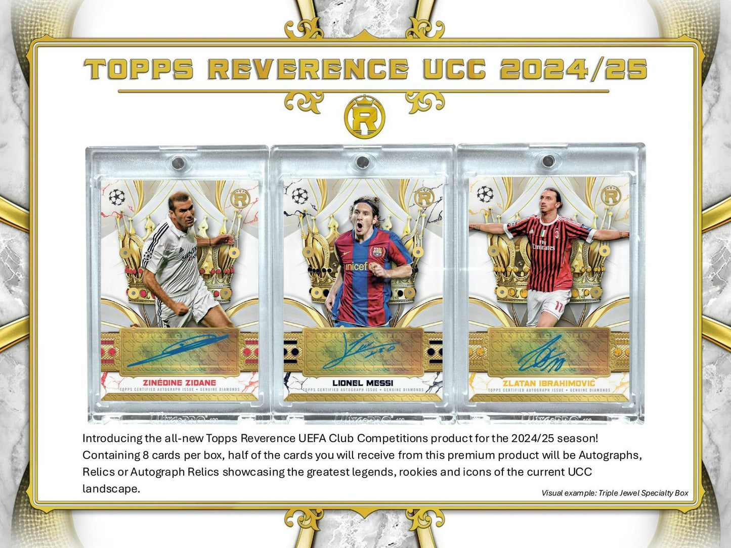 2024 - 25 Topps Reverence UEFA Club Competitions Soccer Hobby Box - Columbia Hobby - Sports Card Boxes - Toploaders - Card Savers