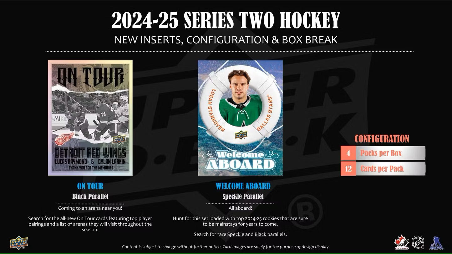 2024/25 Upper Deck Series 2 Hockey Tin