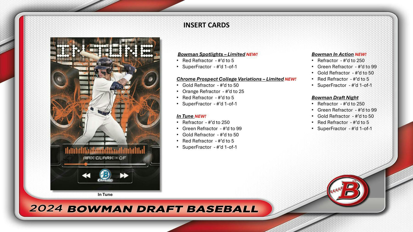 2024 Bowman Draft Baseball Super Jumbo Box - Columbia Hobby - Sports Card Boxes - Toploaders - Card Savers