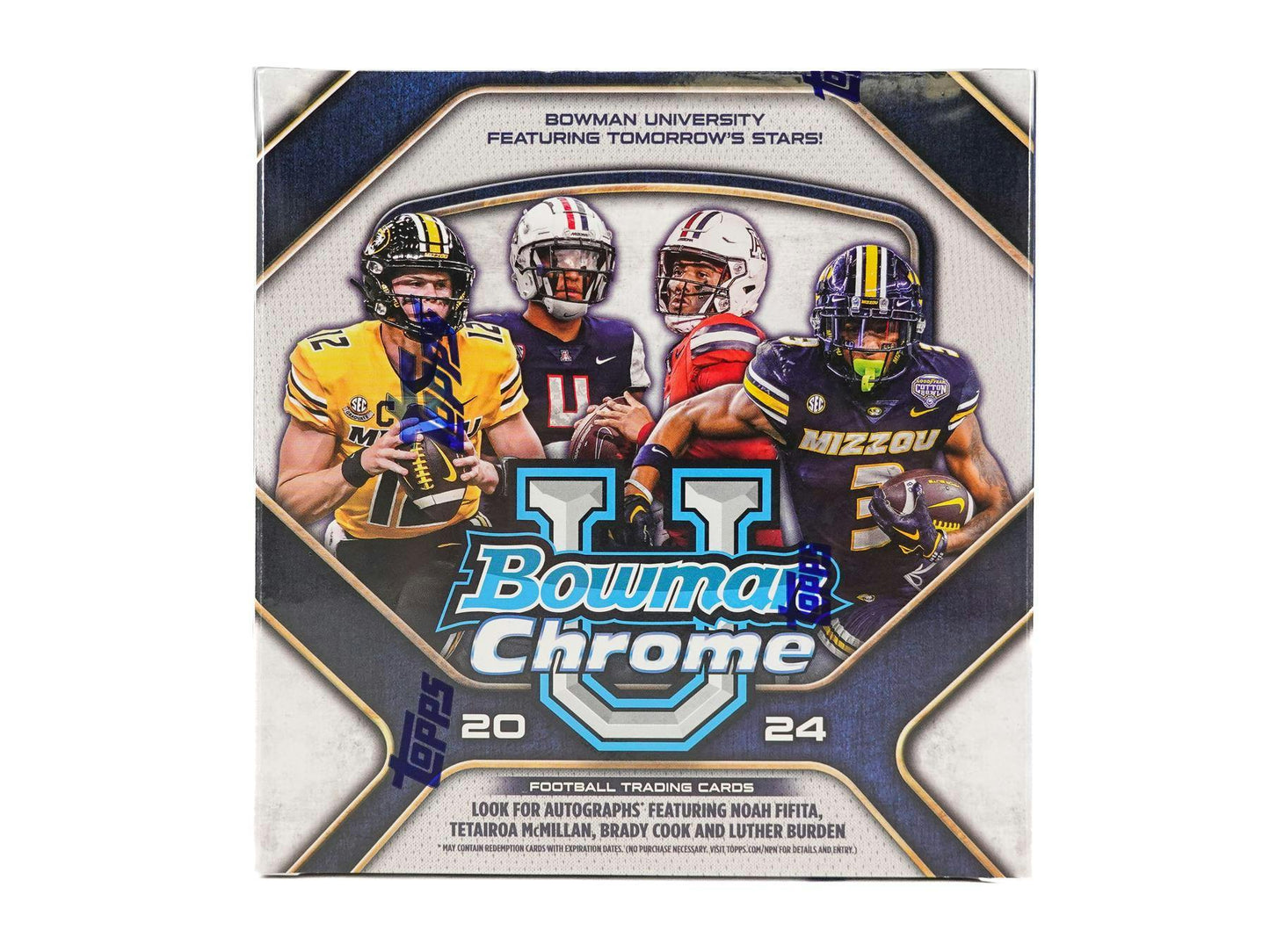 2024 Bowman University Chrome Football Monster Box - Columbia Hobby - Sports Card Boxes - Toploaders - Card Savers