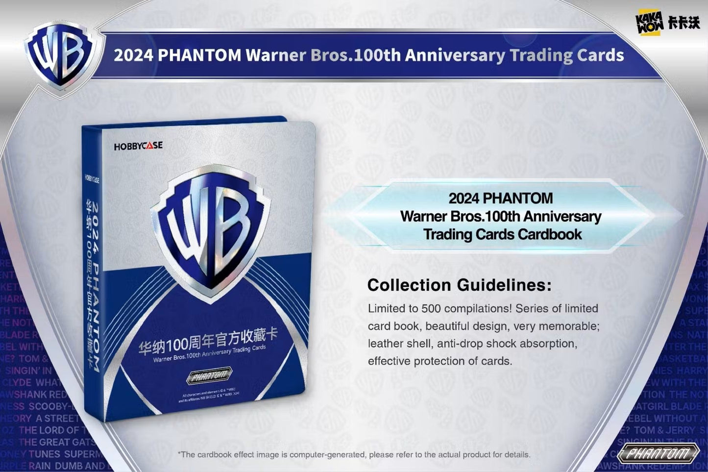 2024 Kakawow Warner Brothers Phantom 100th Anniversary Trading Cards Hobby Box - Columbia Hobby - Sports Card Boxes - Toploaders - Card Savers