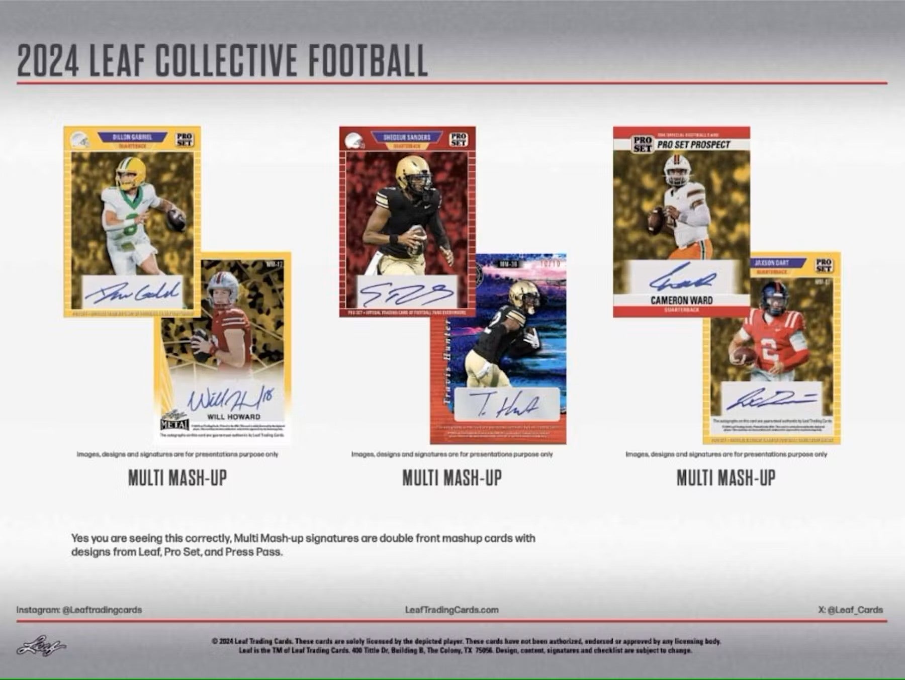 2024 Leaf Collective Football Hobby Jumbo Box - Columbia Hobby - Sports Card Boxes - Toploaders - Card Savers