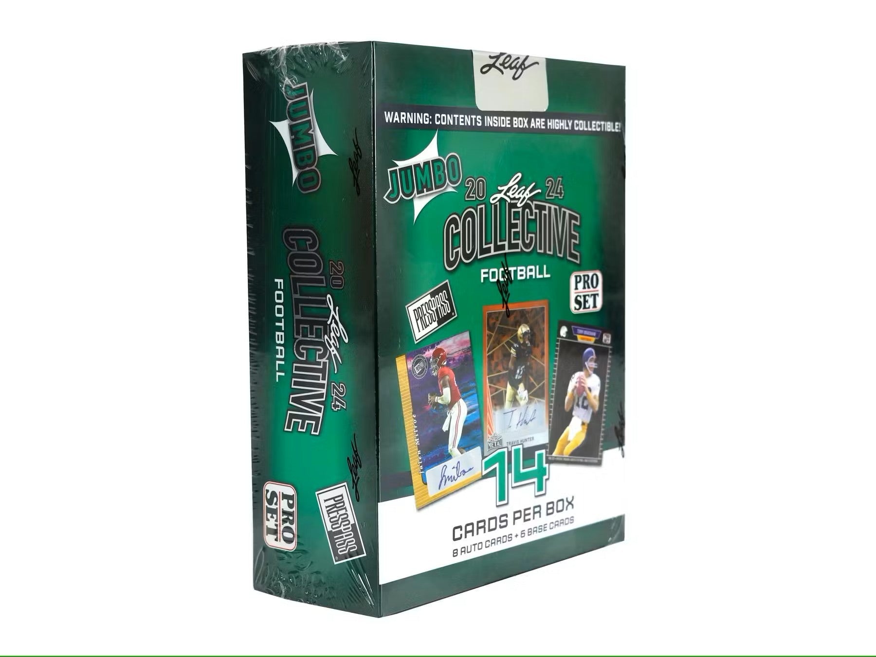 2024 Leaf Collective Football Hobby Jumbo Box - Columbia Hobby - Sports Card Boxes - Toploaders - Card Savers