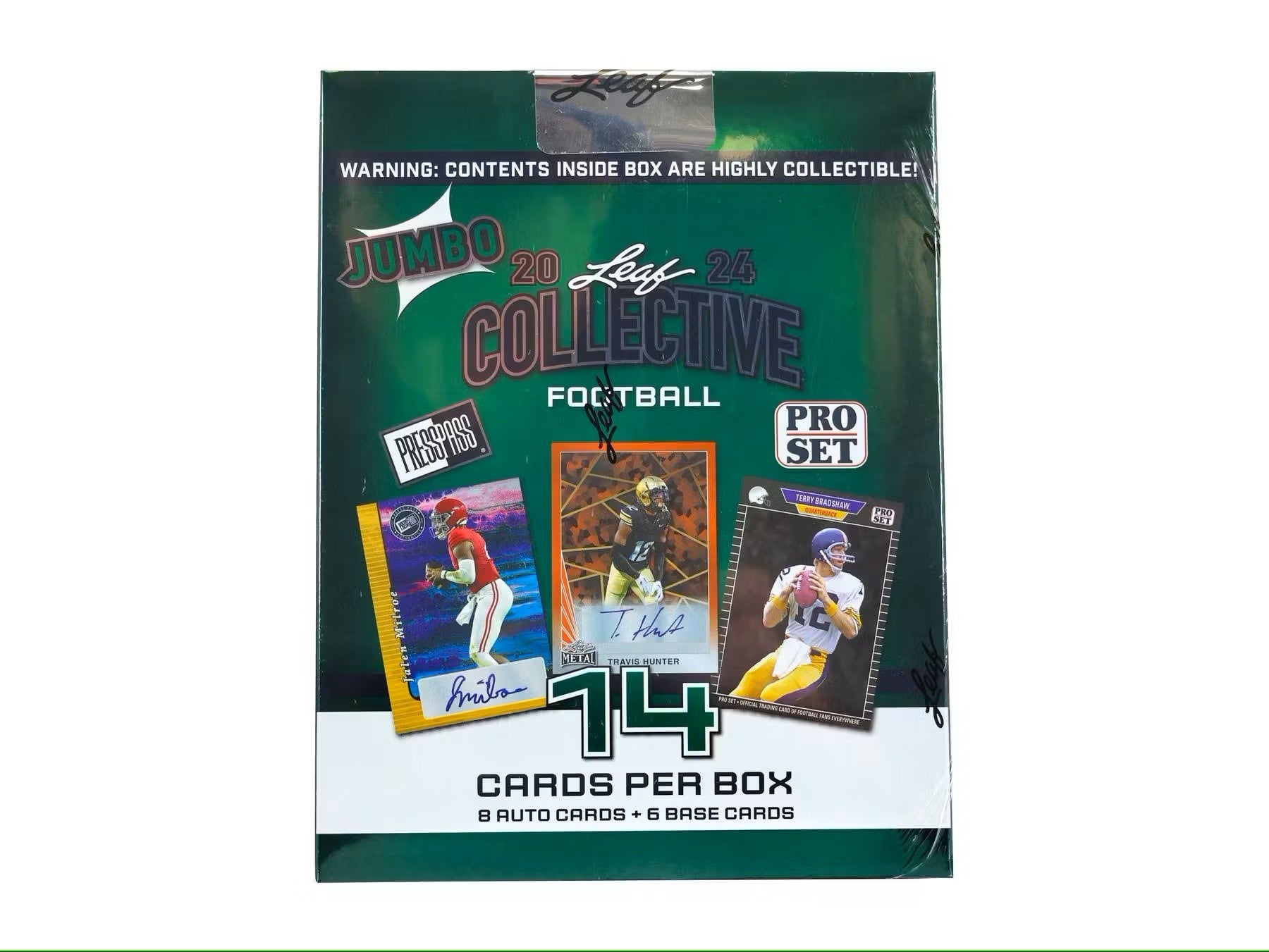 2024 Leaf Collective Football Hobby Jumbo Box - Columbia Hobby - Sports Card Boxes - Toploaders - Card Savers