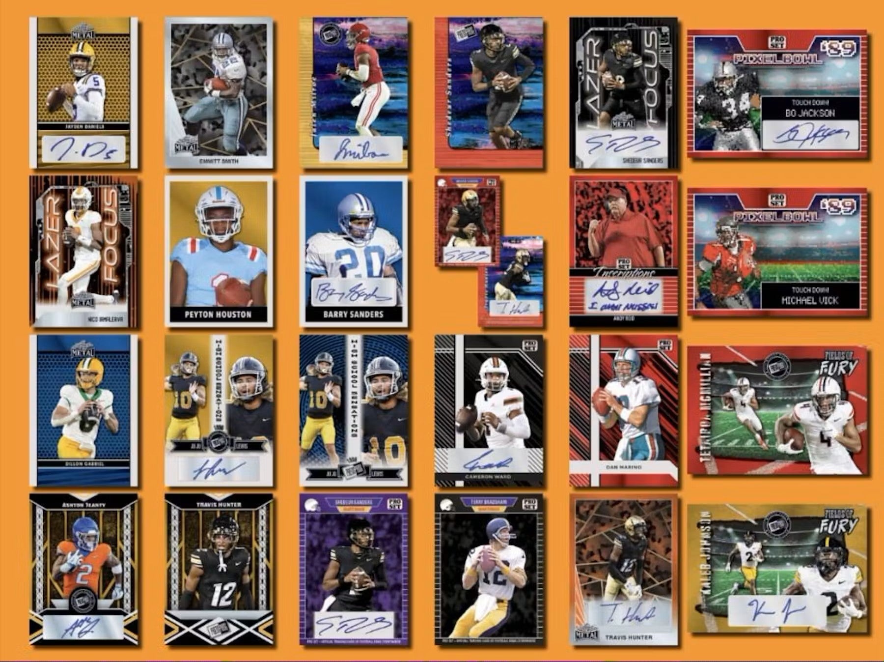 2024 Leaf Collective Football Hobby Jumbo Box - Columbia Hobby - Sports Card Boxes - Toploaders - Card Savers