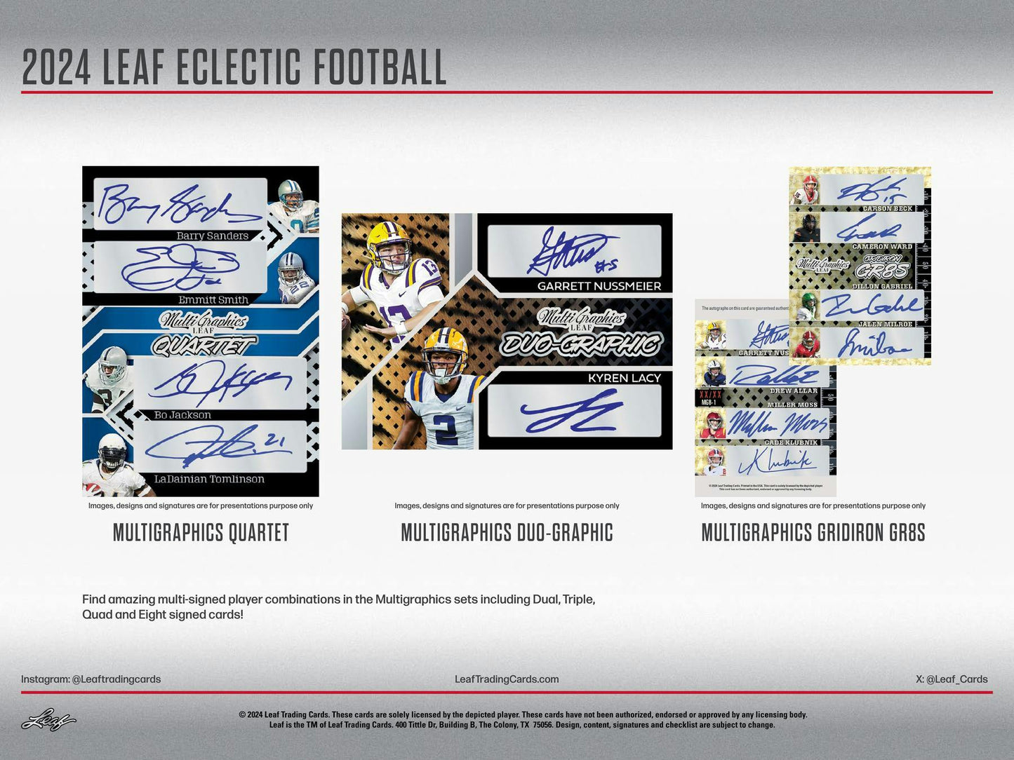 2024 Leaf Eclectic Football Hobby Box - Columbia Hobby - Sports Card Boxes - Toploaders - Card Savers