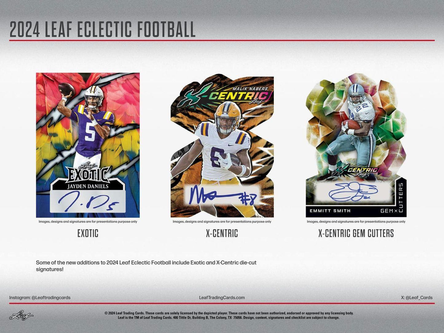 2024 Leaf Eclectic Football Hobby Box - Columbia Hobby - Sports Card Boxes - Toploaders - Card Savers