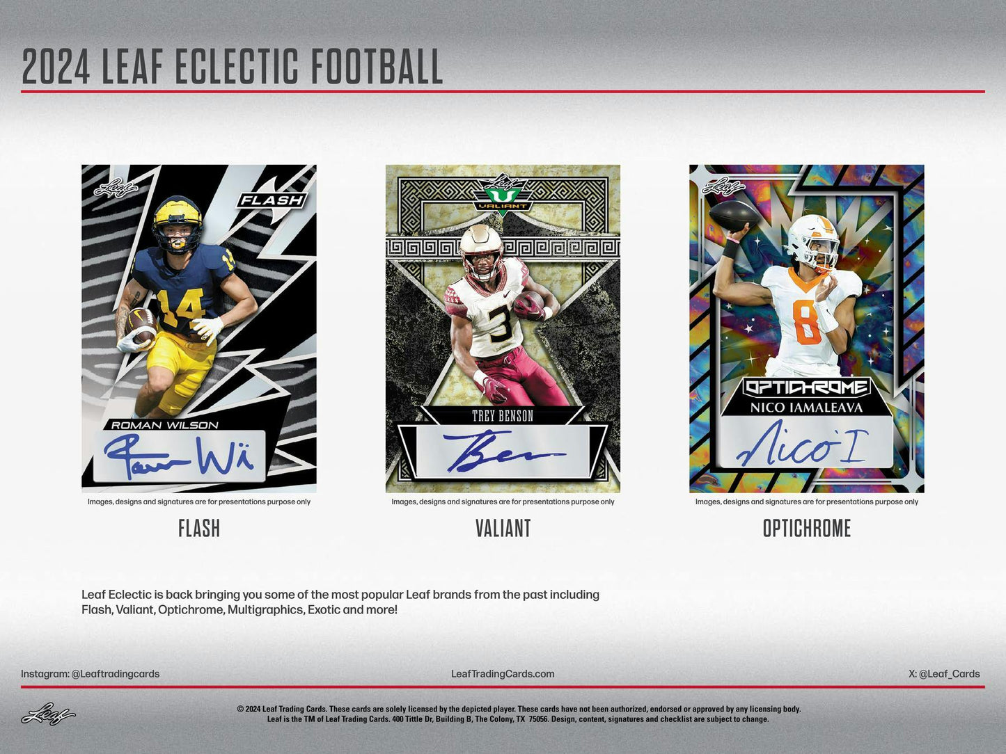 2024 Leaf Eclectic Football Jumbo Box - Columbia Hobby - Sports Card Boxes - Toploaders - Card Savers