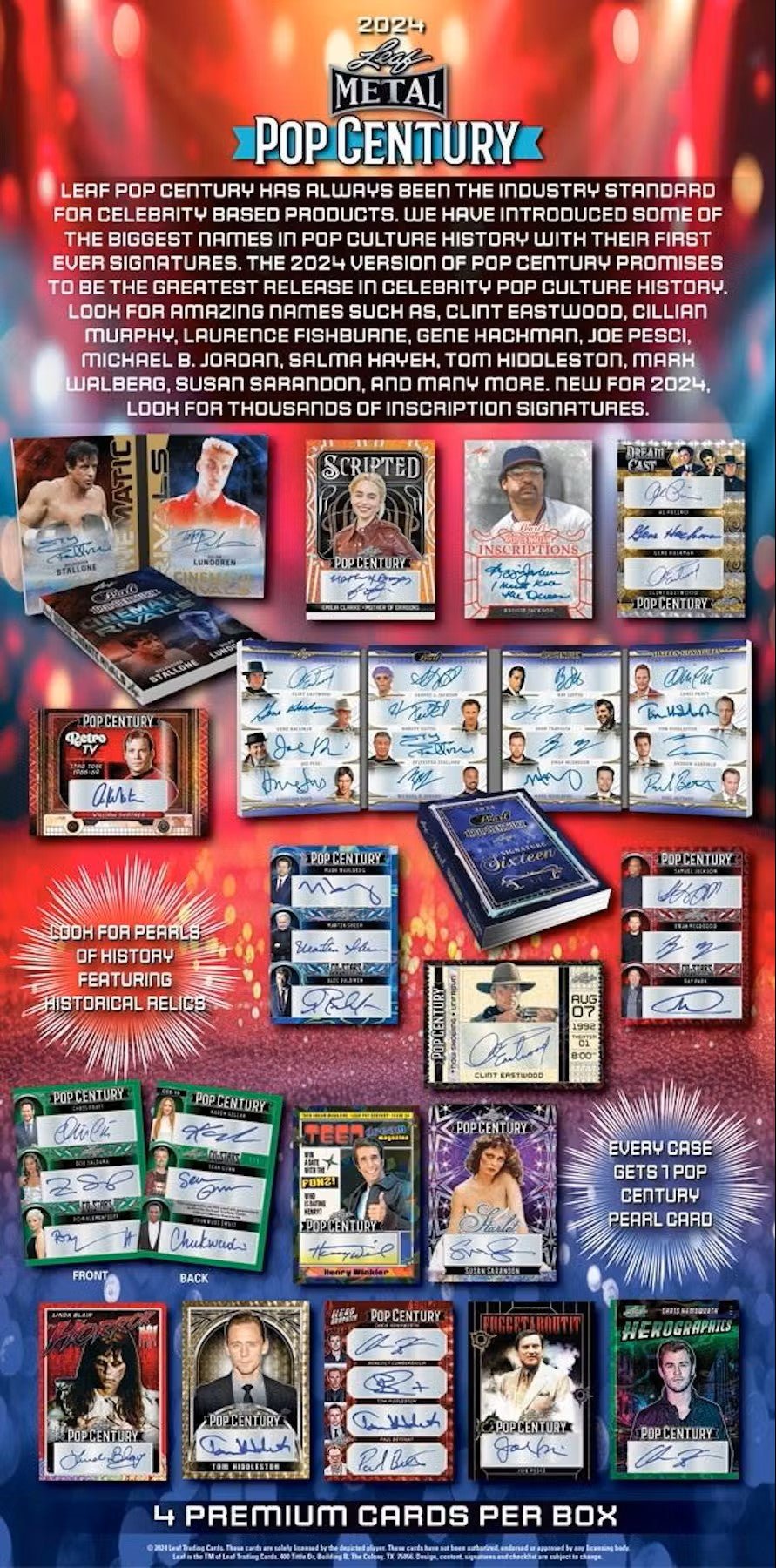 2024 Leaf Metal Pop Century Hobby Box - Columbia Hobby - Sports Card Boxes - Toploaders - Card Savers