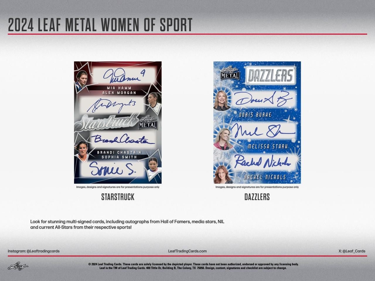 2024 Leaf Metal Women of Sport Box - Columbia Hobby - Sports Card Boxes - Toploaders - Card Savers