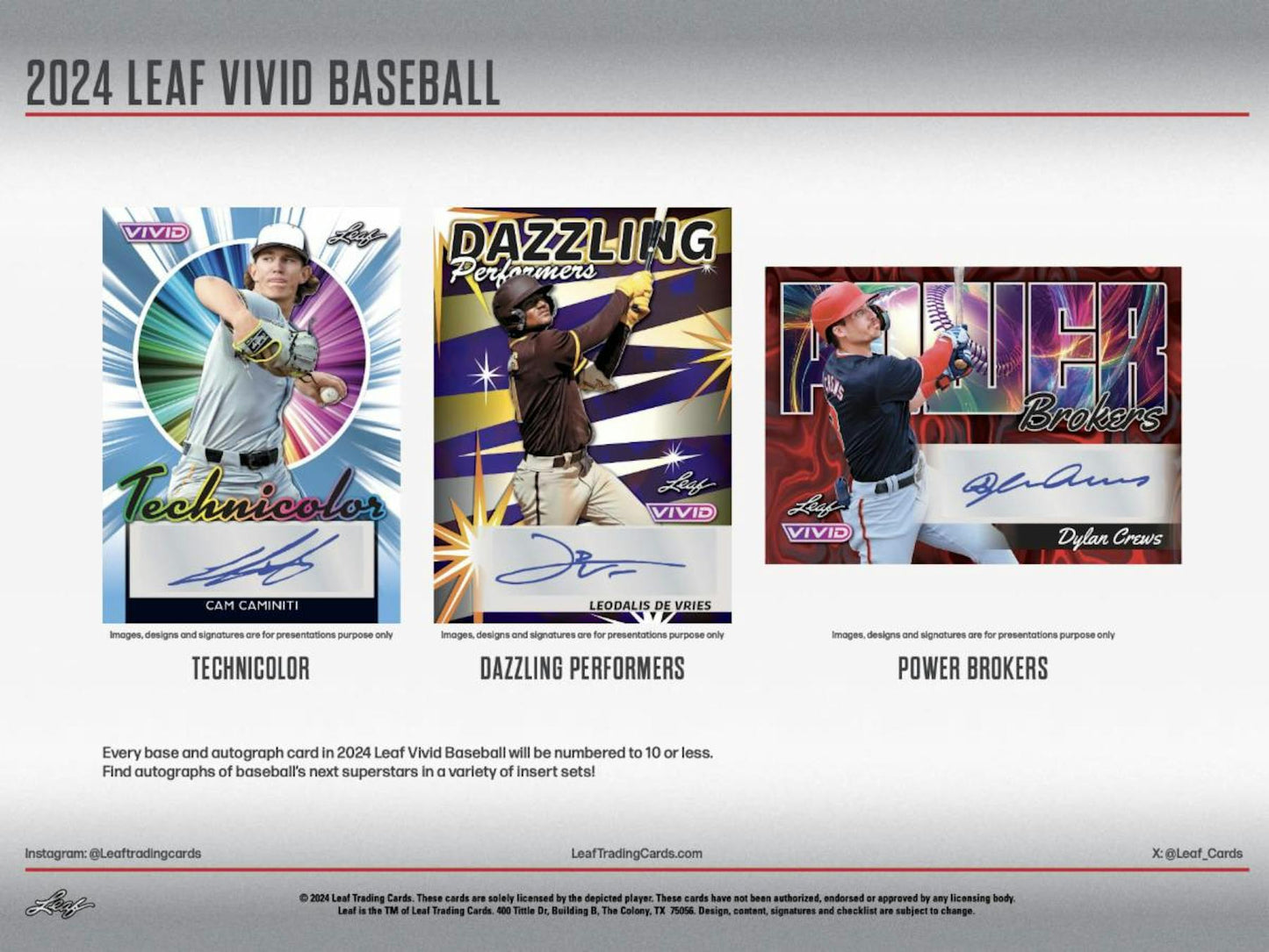 2024 Leaf Vivid Baseball Hobby Box - Columbia Hobby - Sports Card Boxes - Toploaders - Card Savers